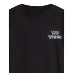 Vans T-Shirt Girocollo tinta unita con Logo Nero per Bambino VN000Q02BLK NERO VANS 