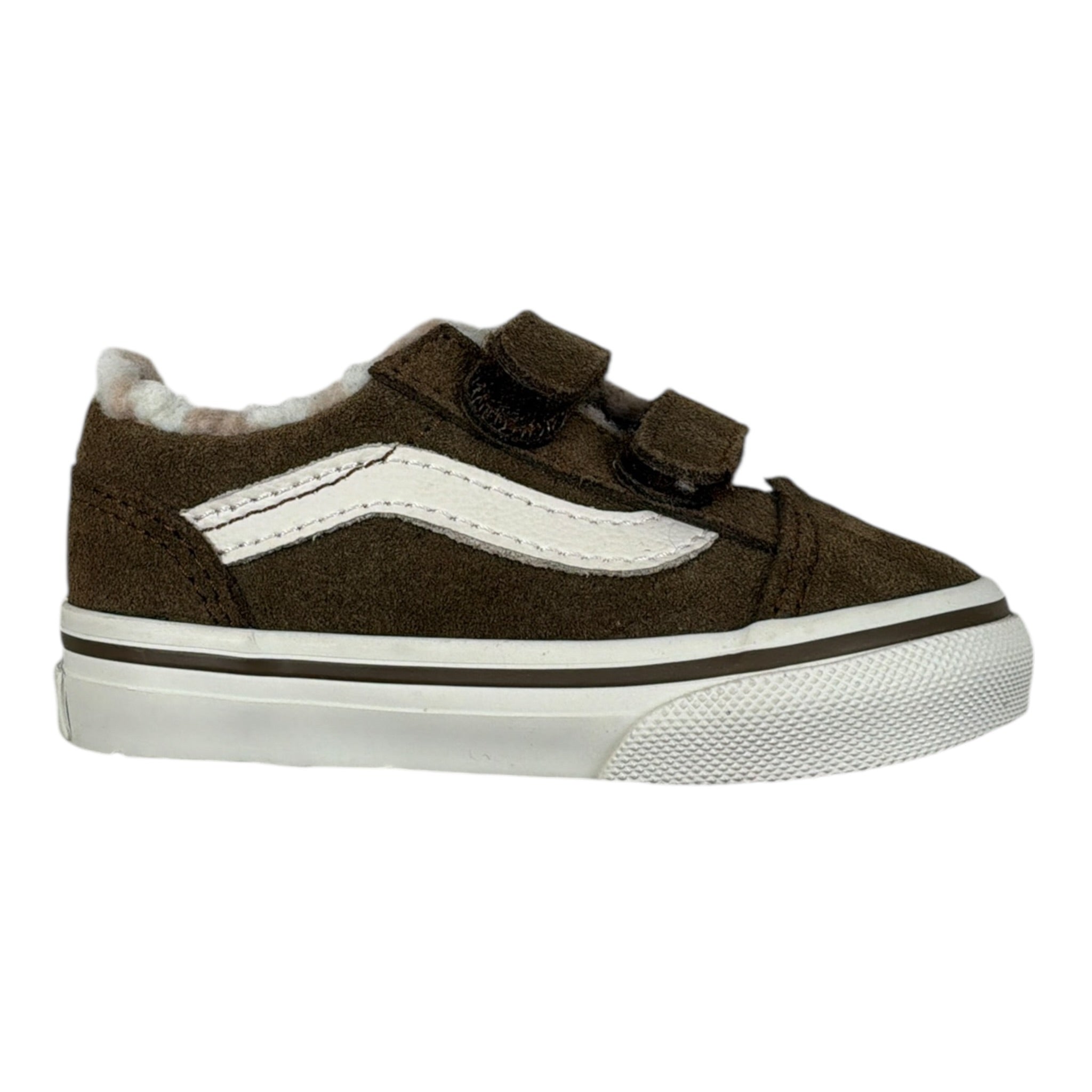 Vans Sneaker tinta unita con Strappi Verde per Bambino VN000 VERDE VANS 