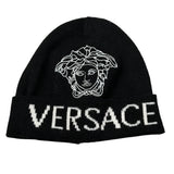 Versace Cappello tinta unita con Logo Nero per Bambina 1002119 NERO VERSACE 