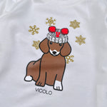 Vicolo Shirt tinta unita con Stampa Bianco per Neonata 3141M0969 BIANCO VICOLO 
