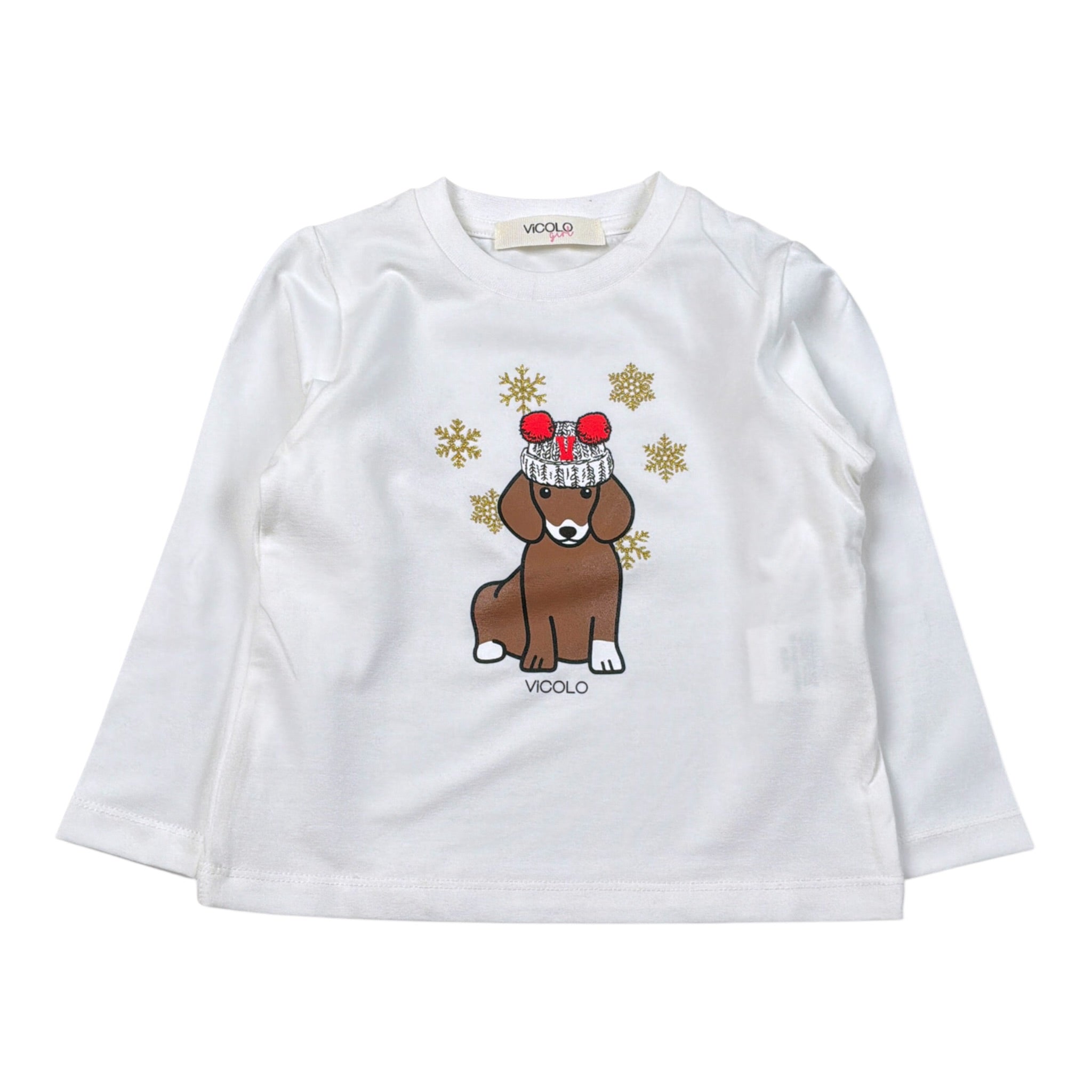 Vicolo Shirt tinta unita con Stampa Bianco per Neonata 3141M0969 BIANCO VICOLO 