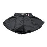 Vicolo Short tinta unita Modello A Farfalla Nero per Neonata 3142S00321 NERO VICOLO 