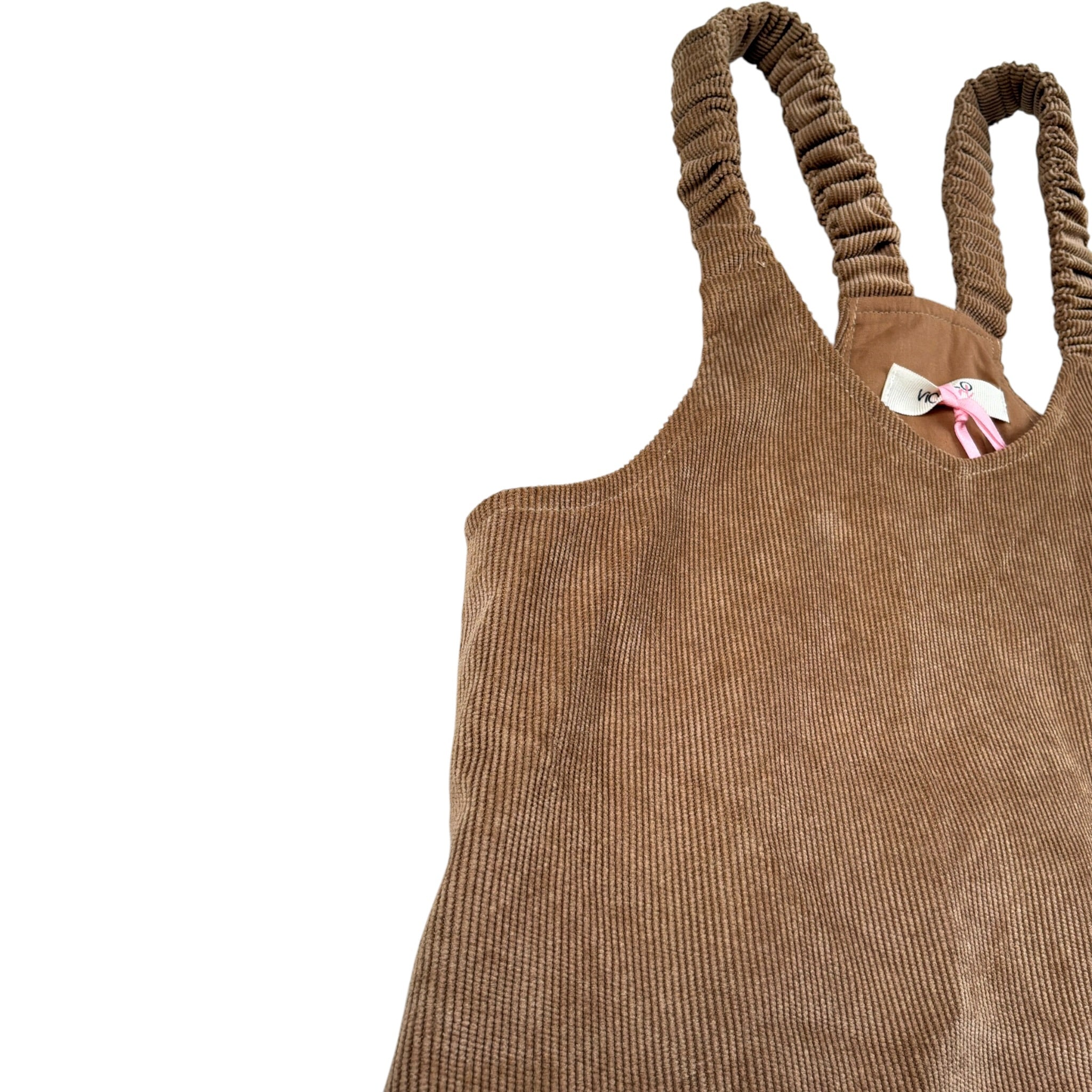 Vicolo Abito Tnta Unita In Camoscio Beige per Bambina 3142V00274 BEIGE VICOLO 