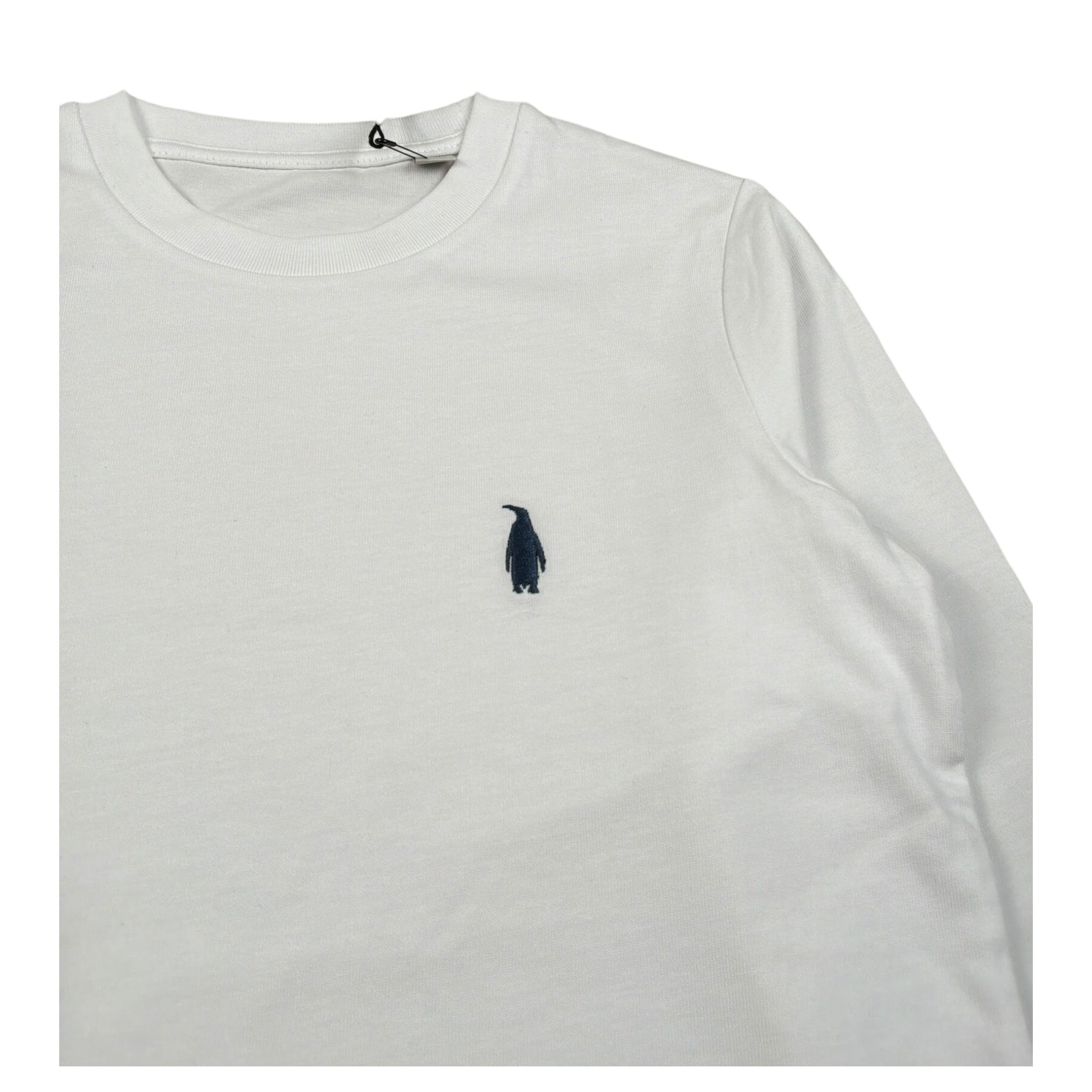 Walt Bay Shirt Girocollo tinta unita con Logo Bianco per Bambino SHTWBB BIANCO WALT BAY 