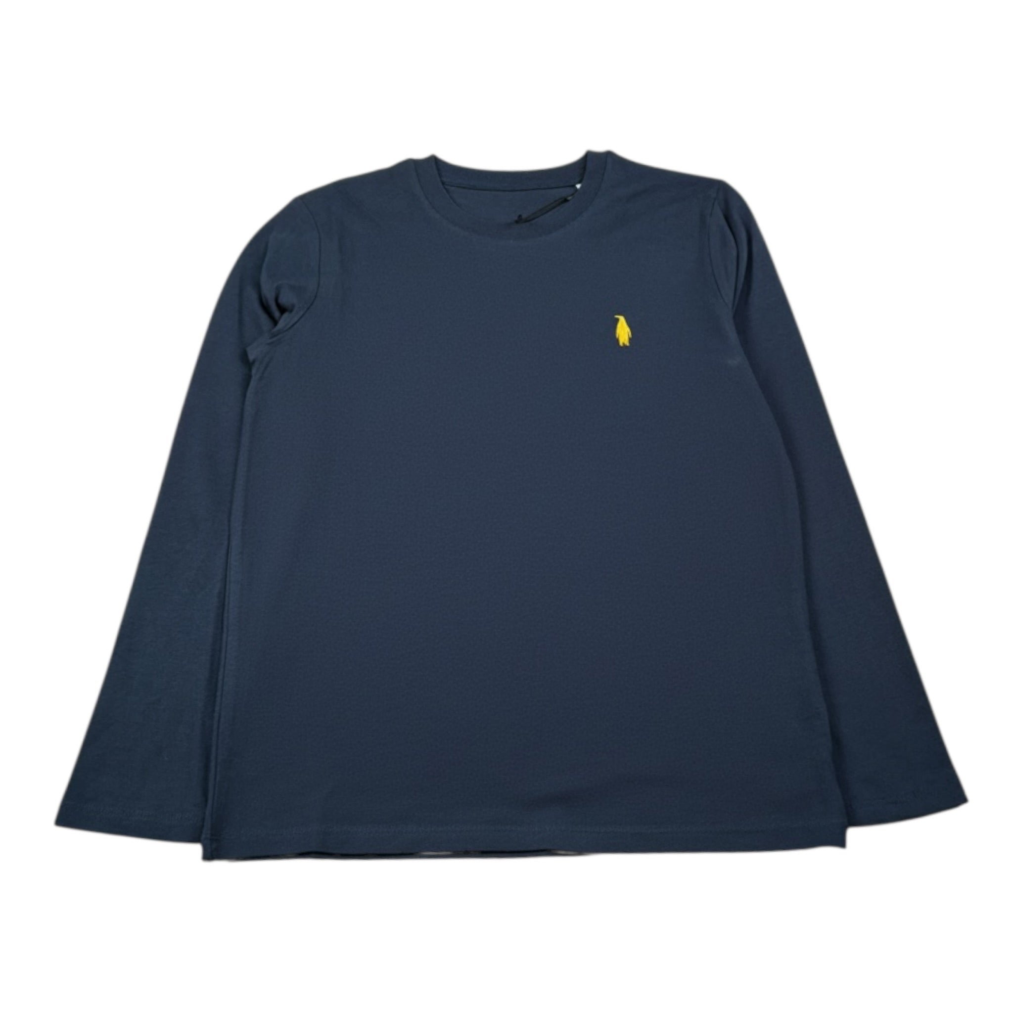 Walt Bay Shirt Girocollo tinta unita con Logo Blu per Bambino SHTWBB BLU WALT BAY 