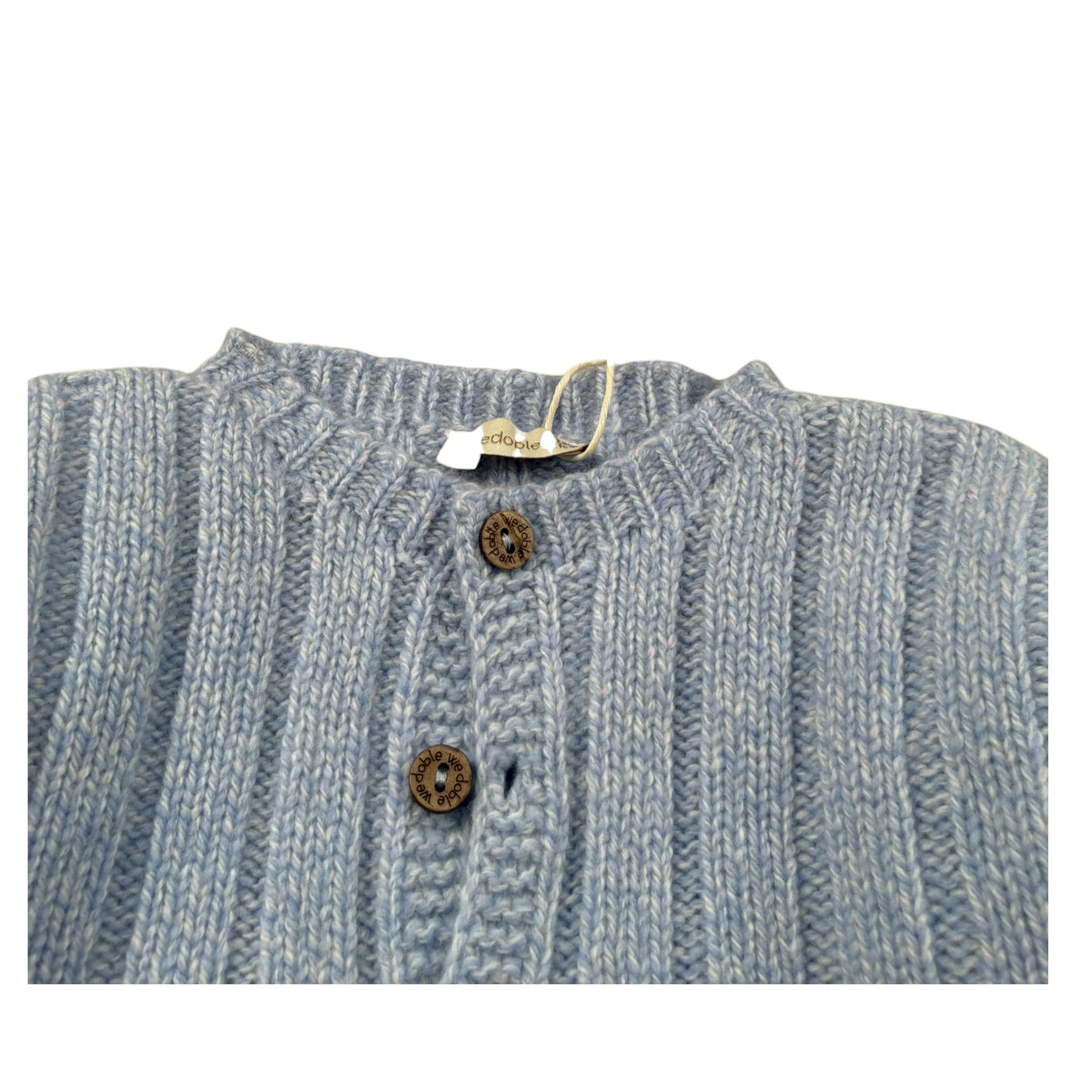 Wedoble Cardigan tinta unita Azzurro per Neonato 12504308A AZZURRO WEDOBLE 