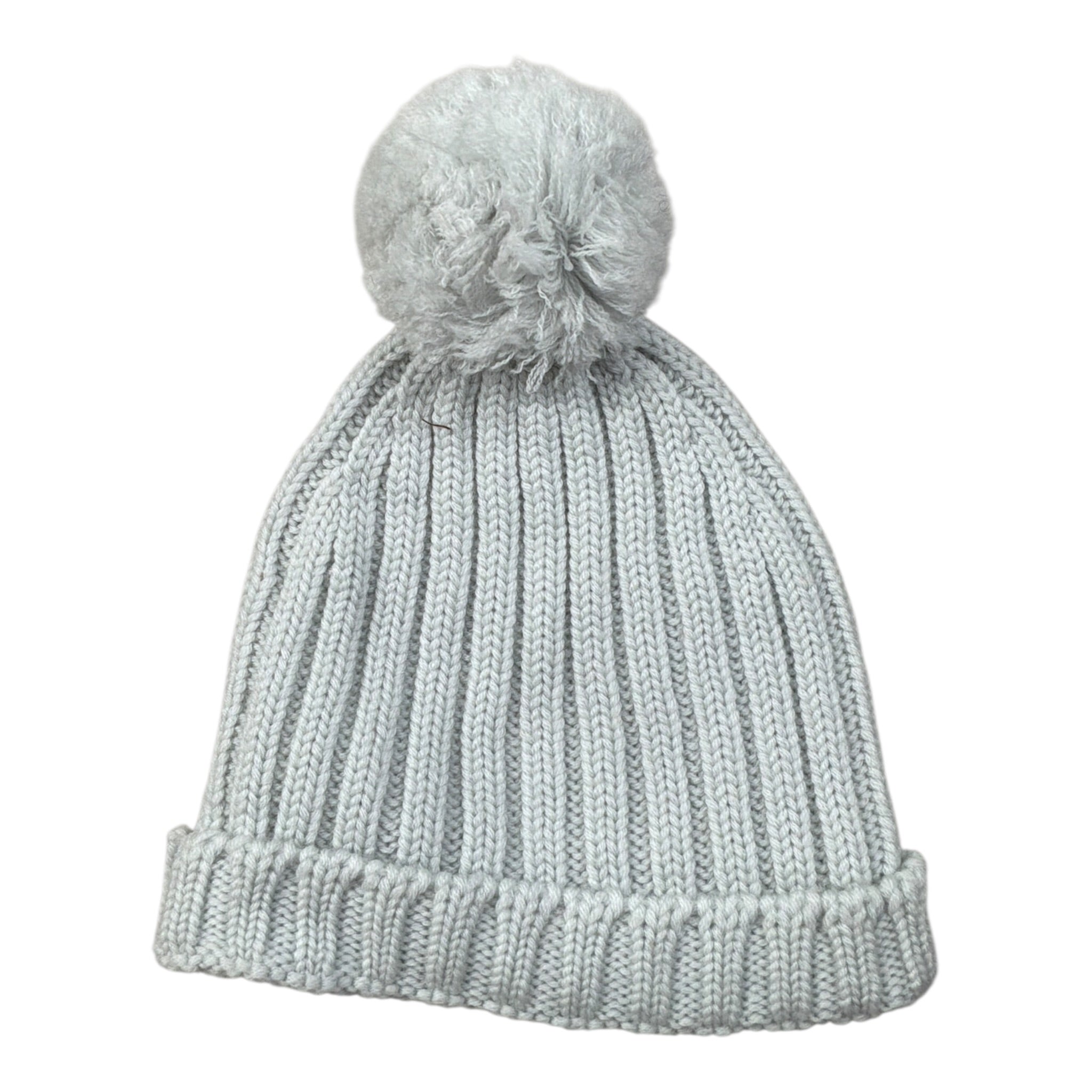 Wedoble Cappello tinta unita con Pon Pon Azzurro per Neonato I1801307E AZZURRO WEDOBLE 