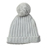 Wedoble Cappello tinta unita con Pon Pon Azzurro per Neonato I1801307E AZZURRO WEDOBLE 