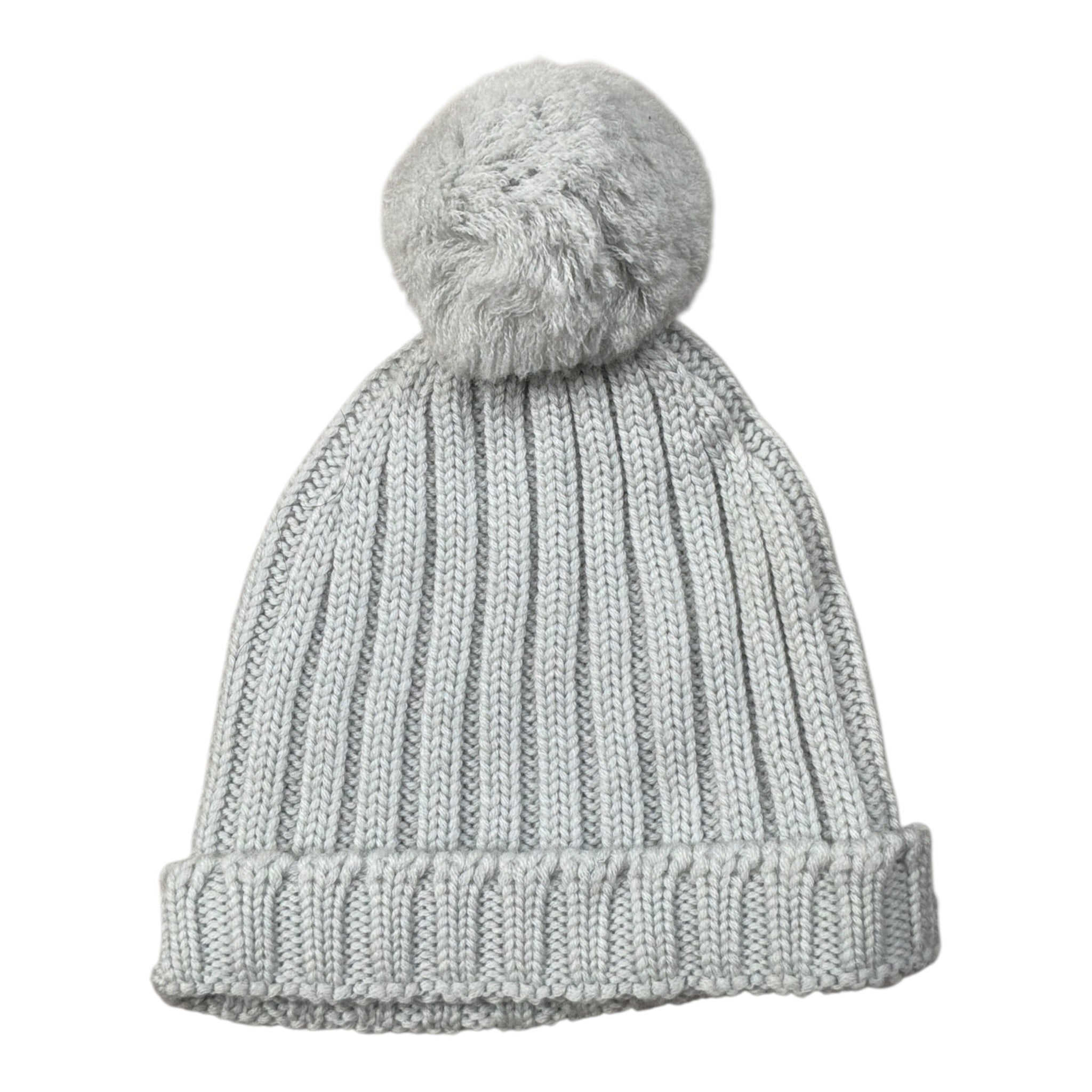 Wedoble Cappello tinta unita con Pon Pon Azzurro per Neonato I1801307E AZZURRO WEDOBLE 