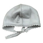 Wedoble Cappello tinta unita con Ricami Azzurro per Neonata I1801360E AZZURRO WEDOBLE 