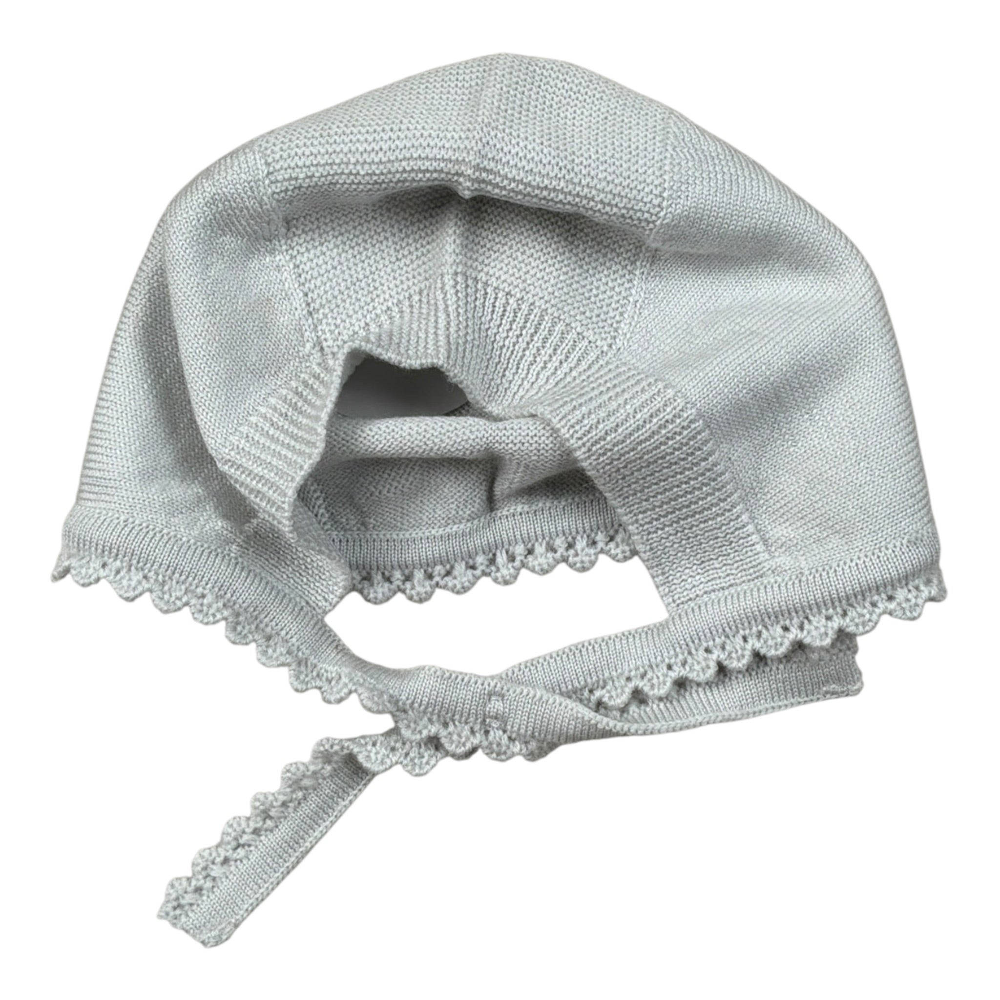 Wedoble Cappello tinta unita con Ricami Azzurro per Neonata I1801360E AZZURRO WEDOBLE 
