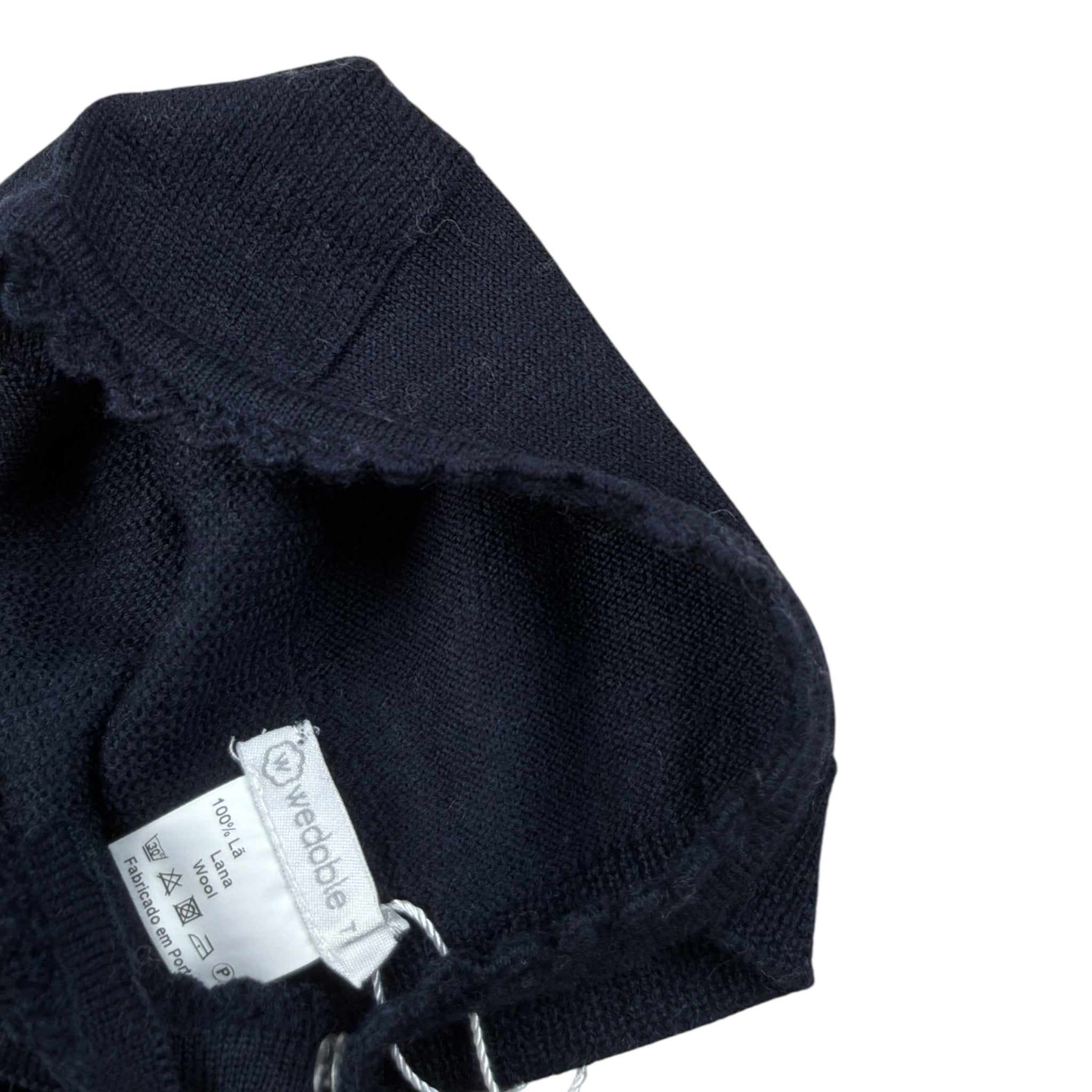 Wedoble Cappello tinta unita con Ricami Blu per Neonata I1801360E BLU WEDOBLE 