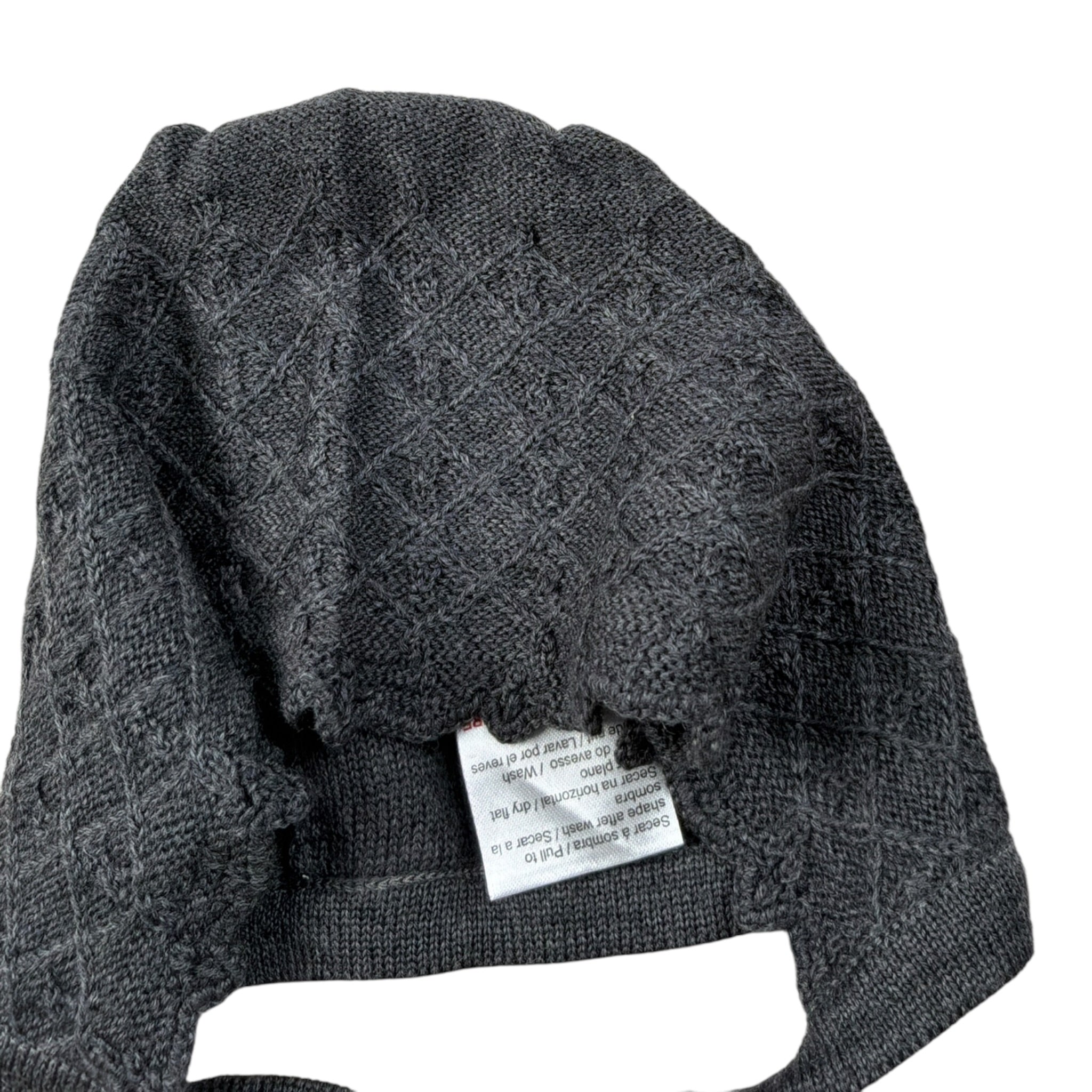 Wedoble Cappello tinta unita con Ricami Grigio per Neonato I1907360A GRIGIO WEDOBLE 