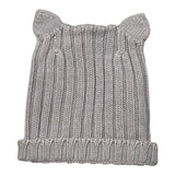 Wedoble Cappello tinta unita con Orecchie Grigio per Neonato I1910307E GRIGIO WEDOBLE 