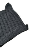 Wedoble Cappello tinta unita con Orecchie Grigio Scuro per Neonato I1910307E GRIGIO SCURO WEDOBLE 