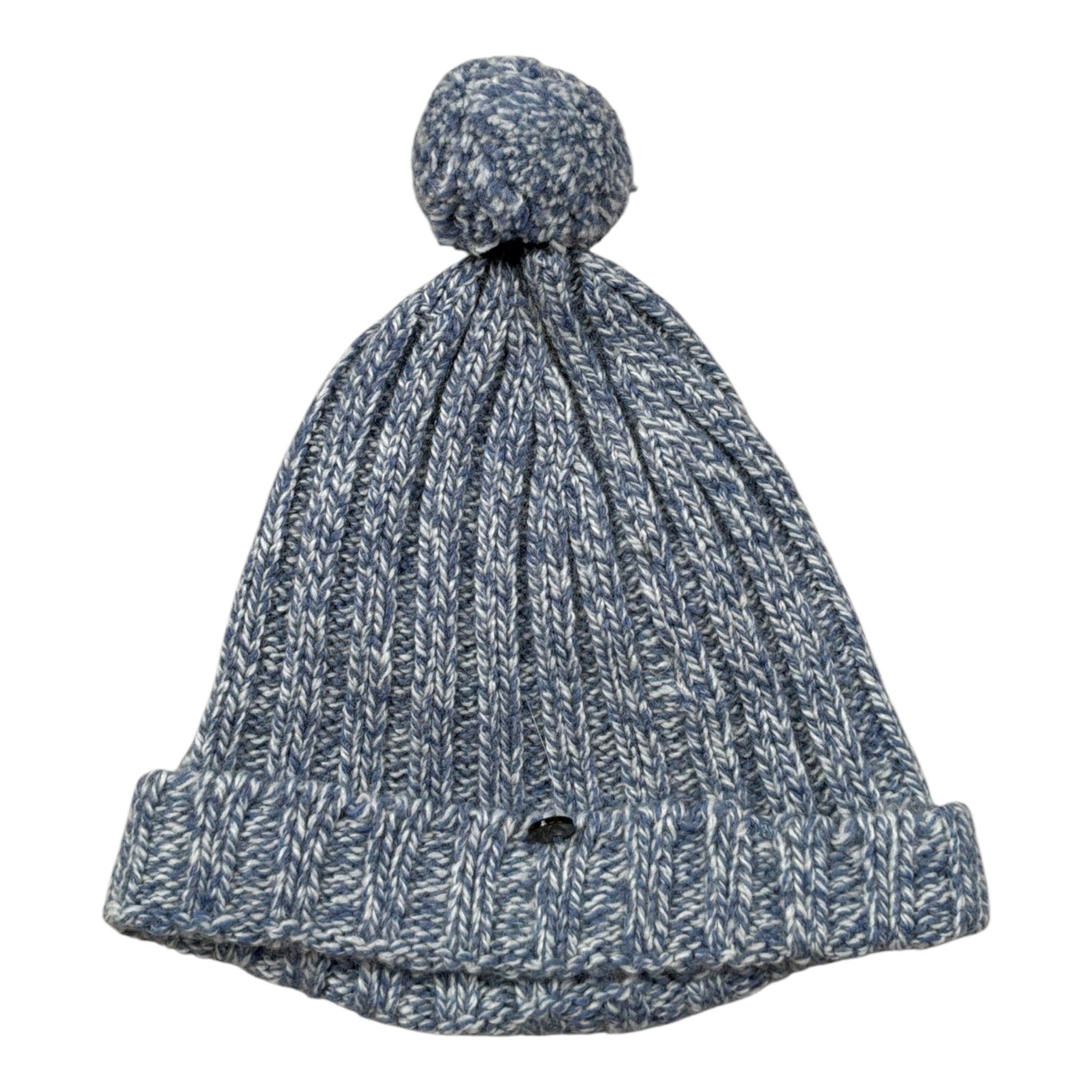 Wedoble Cappello tinta unita con Pon Pon Azzurro per Neonato I2009307A AZZURRO WEDOBLE 