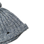 Wedoble Cappello tinta unita con Pon Pon Azzurro per Neonato I2009307A AZZURRO WEDOBLE 