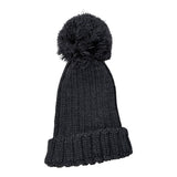 Wedoble Cappello tinta unita con Pon Pon Nero per Neonato I2010307D NERO WEDOBLE 