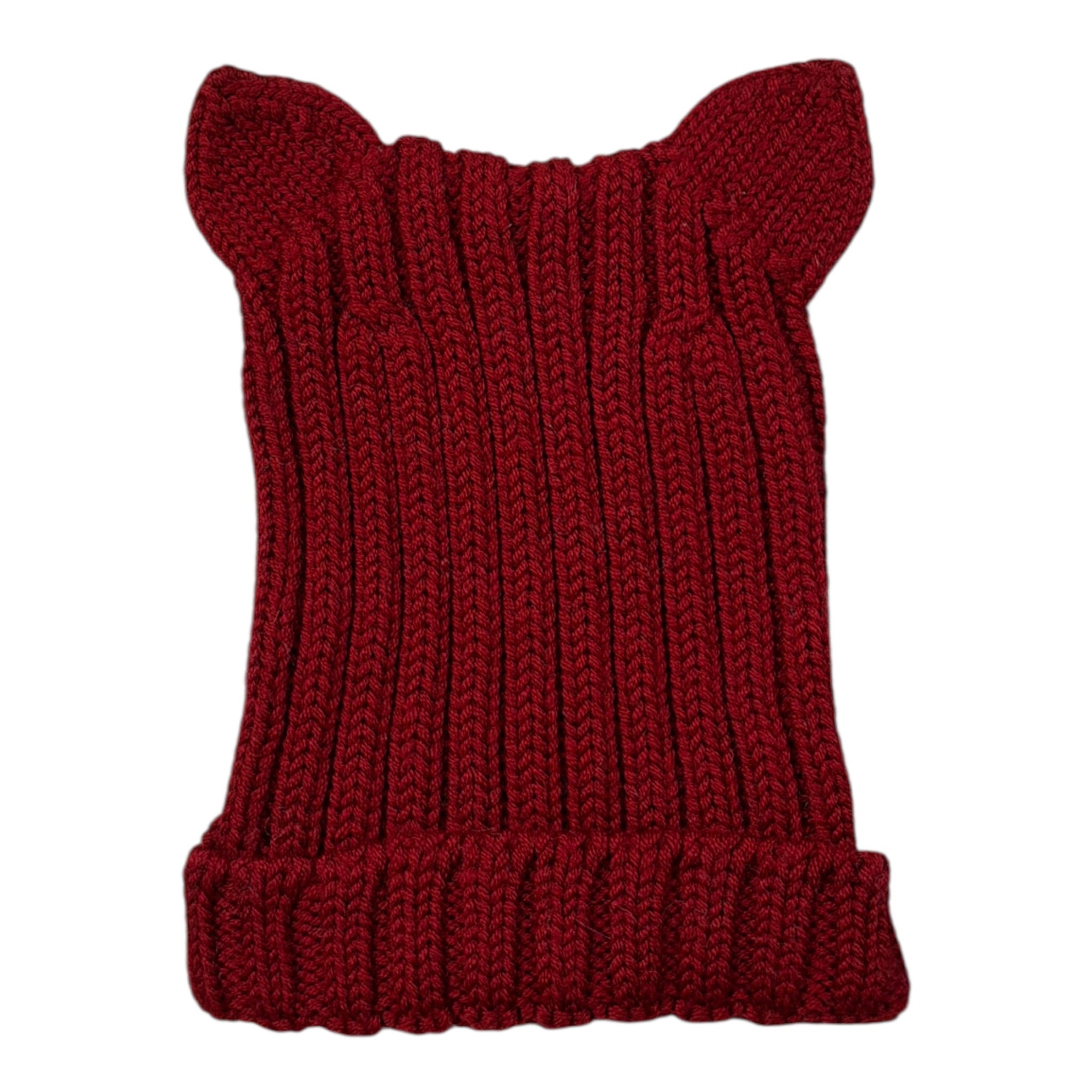 Wedoble Cappello tinta unita con Orecchie Bordeaux per Neonato I2010307E BORDEAUX WEDOBLE 
