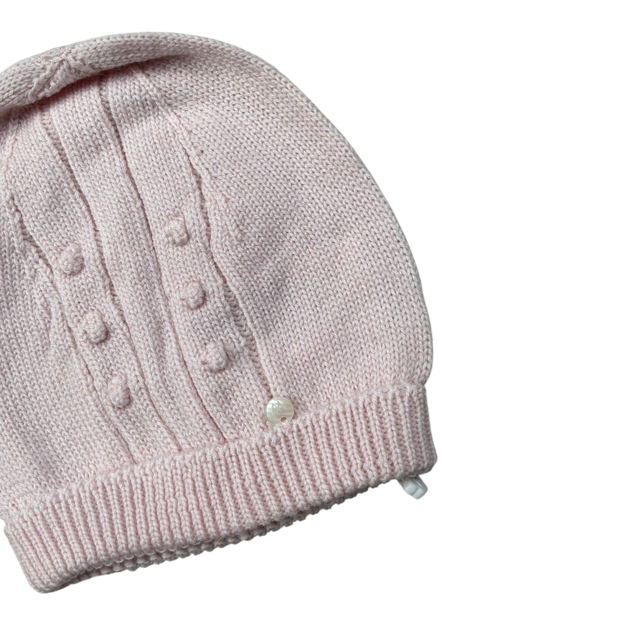 Wedoble Cappello tinta unita con Ricami Rosa per Neonata I2103307A ROSA WEDOBLE 