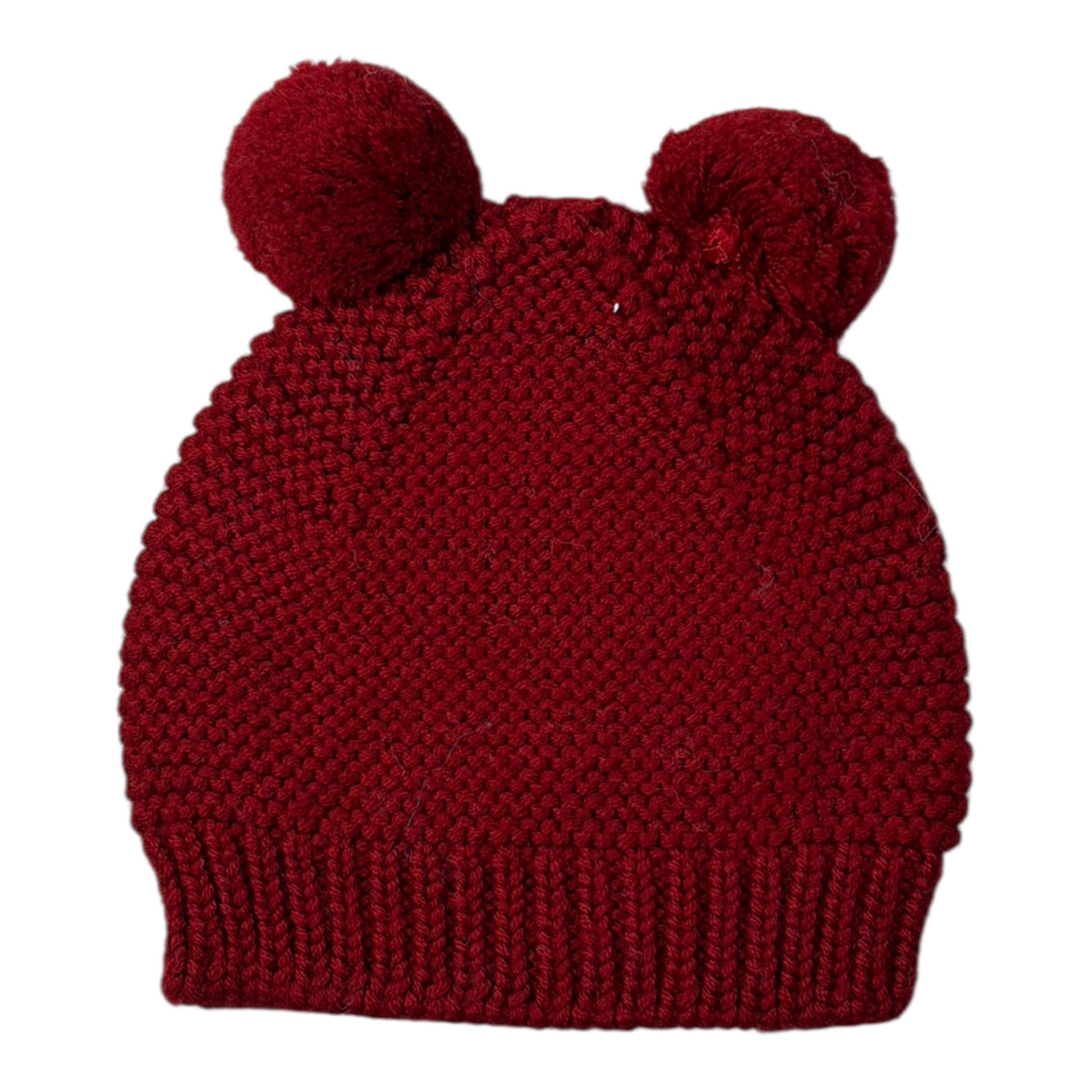 Wedoble Cappello tinta unita con Pon Pon Bordeaux per Neonata I2110307CN BORDEAUX WEDOBLE 