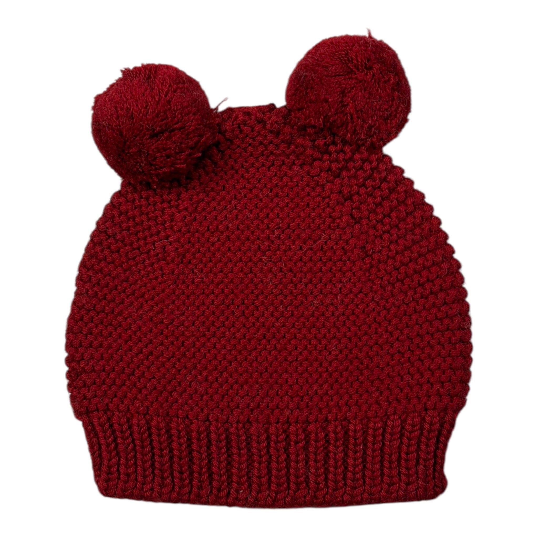 Wedoble Cappello tinta unita con Pon Pon Bordeaux per Neonata I2110307CN BORDEAUX WEDOBLE 