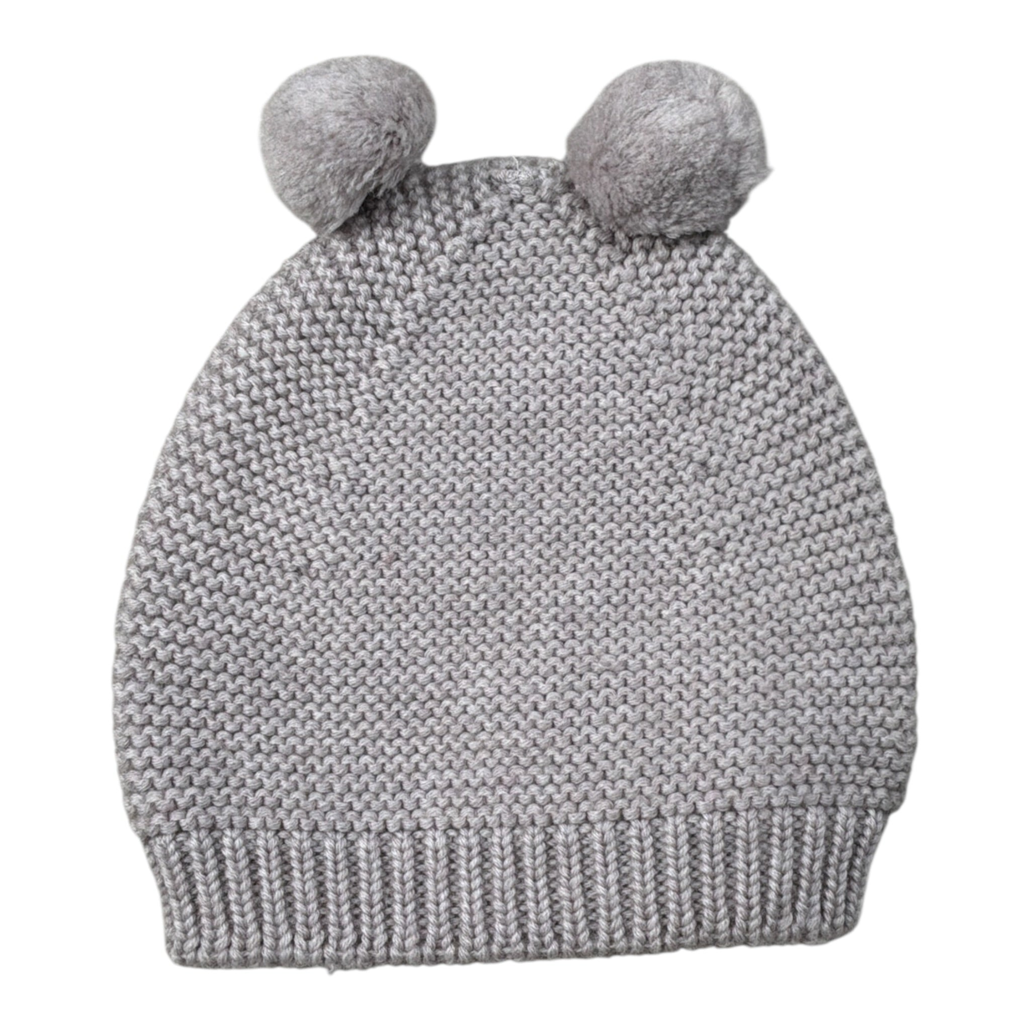 Wedoble Cappello tinta unita con Pon Pon Grigio per Neonata I2110307CN GRIGIO WEDOBLE 