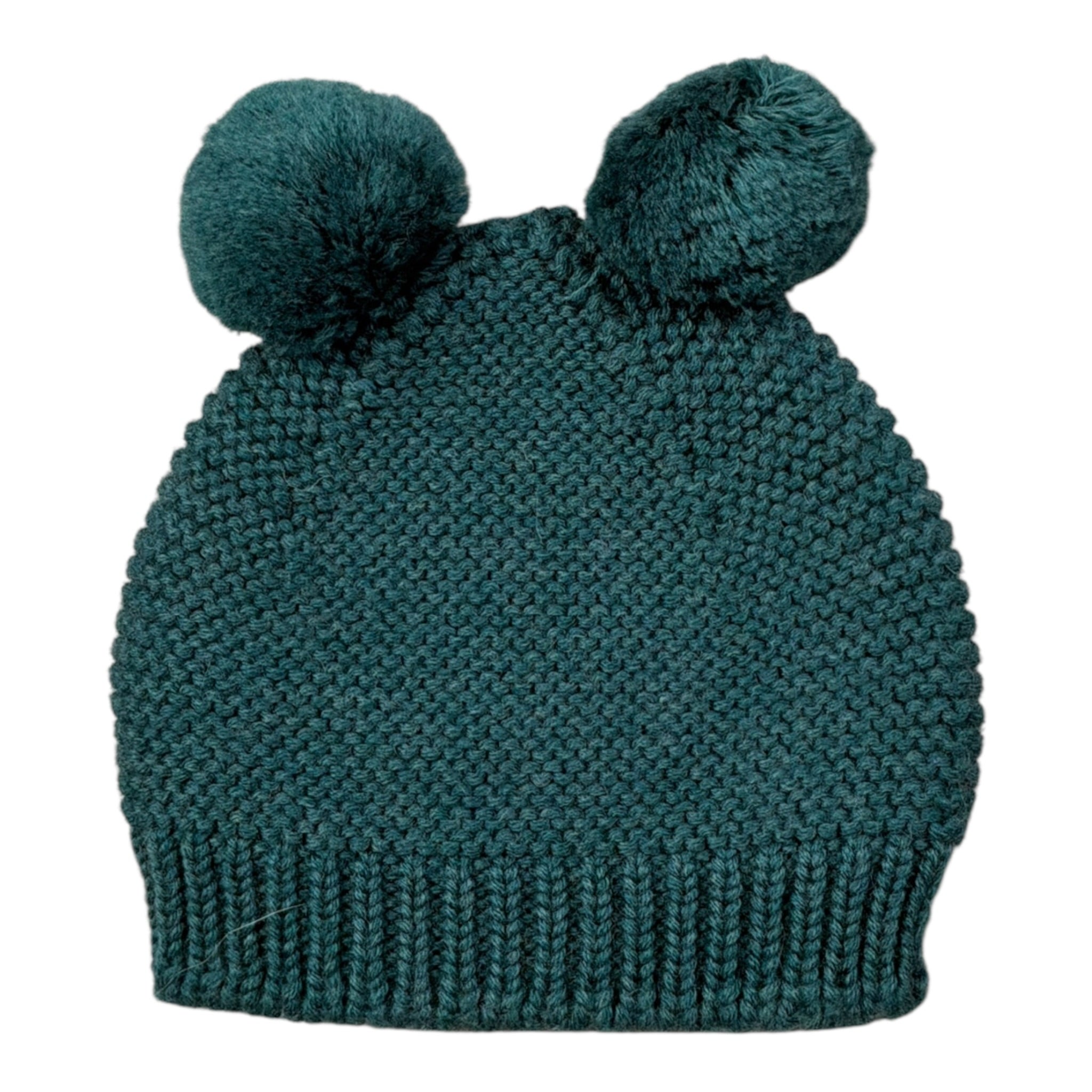 Wedoble Cappello tinta unita con Pon Pon Verde per Neonata I2110307CN VERDE WEDOBLE 