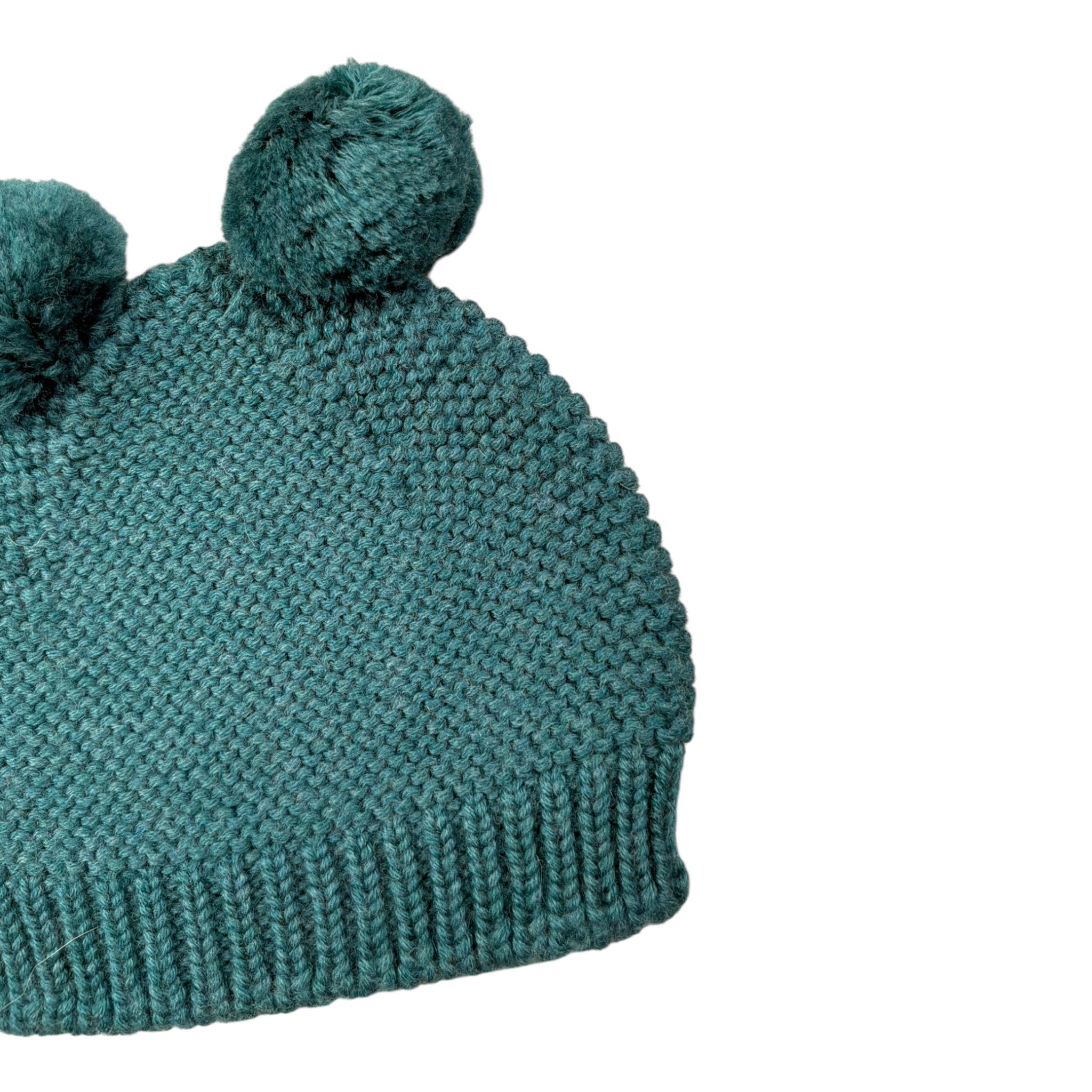 Wedoble Cappello tinta unita con Pon Pon Verde per Neonata I2110307CN VERDE WEDOBLE 