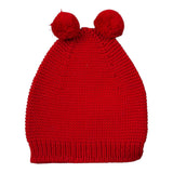 Wedoble Cappello tinta unita con Pon Pon Rosso per Bambina I2110307C ROSSO WEDOBLE 
