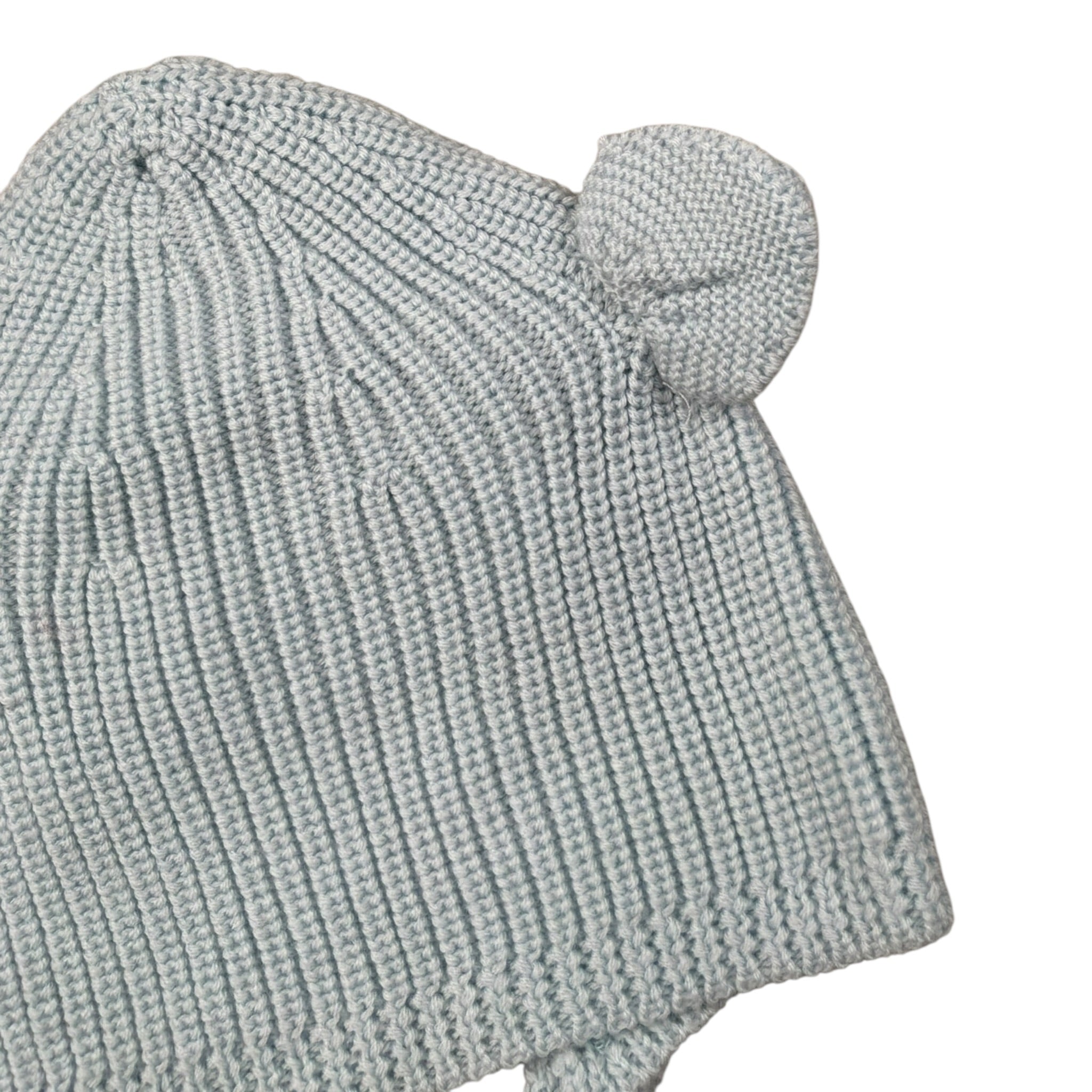 Wedoble Cappello tinta unita con Orecchie Azzurro per Neonata I230307B AZZURRO WEDOBLE 