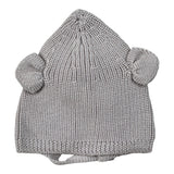 Wedoble Cappello tinta unita con Orecchie Grigio per Neonata I230307B GRIGIO WEDOBLE 