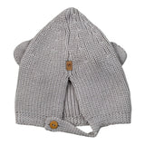 Wedoble Cappello tinta unita con Orecchie Grigio per Neonata I230307B GRIGIO WEDOBLE 