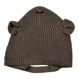 Wedoble Cappello tinta unita con Orecchie Marrone per Neonata I230307B MARRONE WEDOBLE 