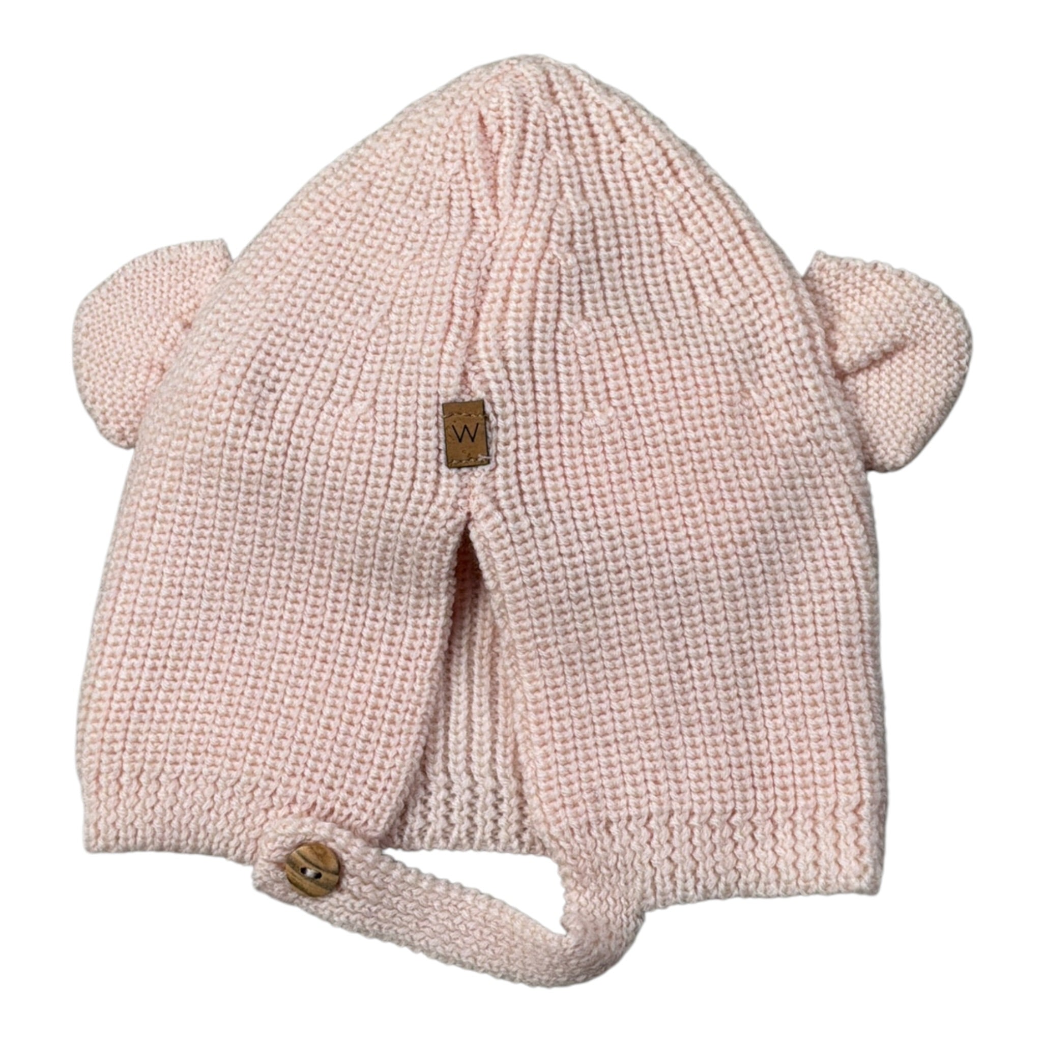 Wedoble Cappello tinta unita con Orecchie Rosa per Neonata I230307B ROSA WEDOBLE 