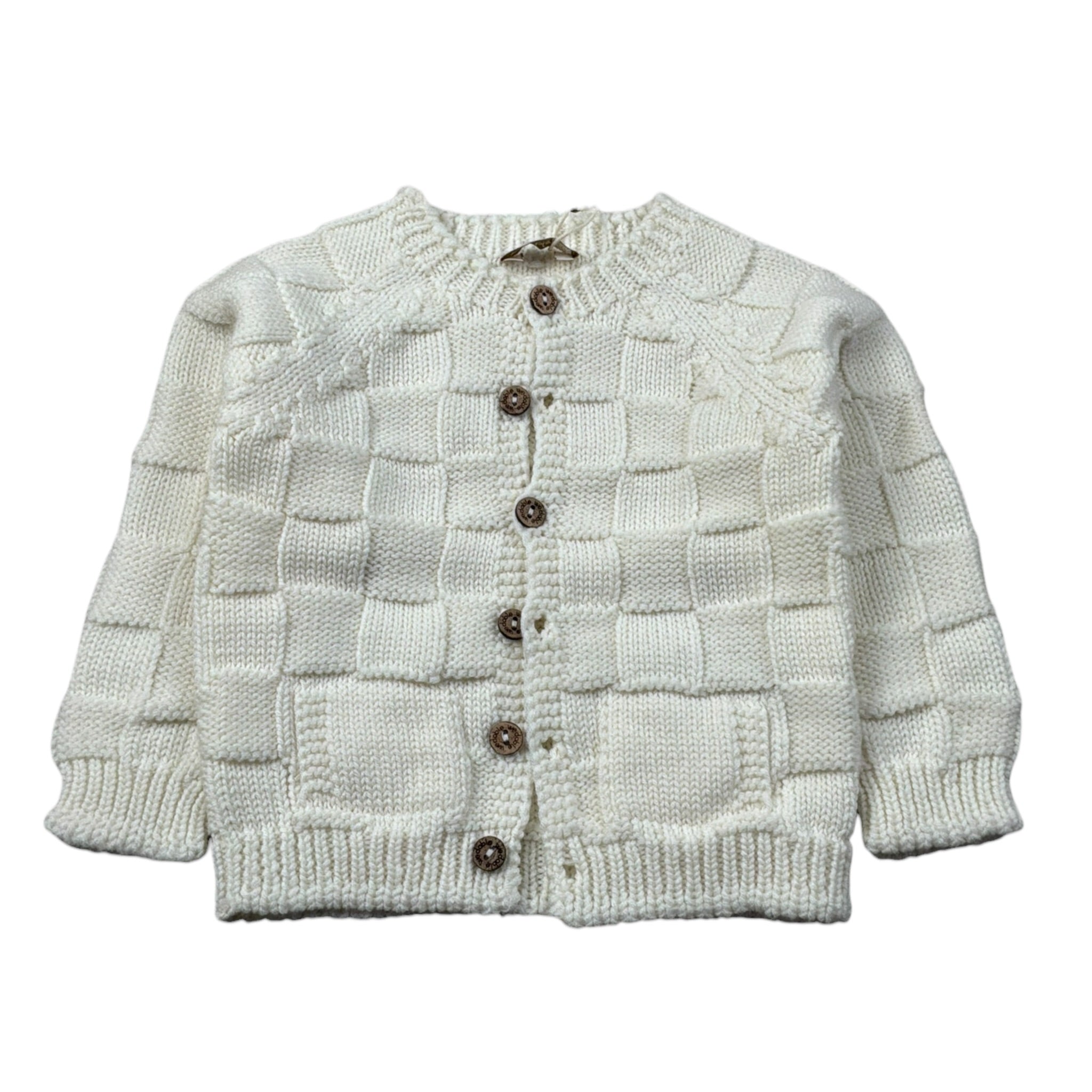Wedoble Cardigan tinta unita Panna per Neonata I2507308A PANNA WEDOBLE 