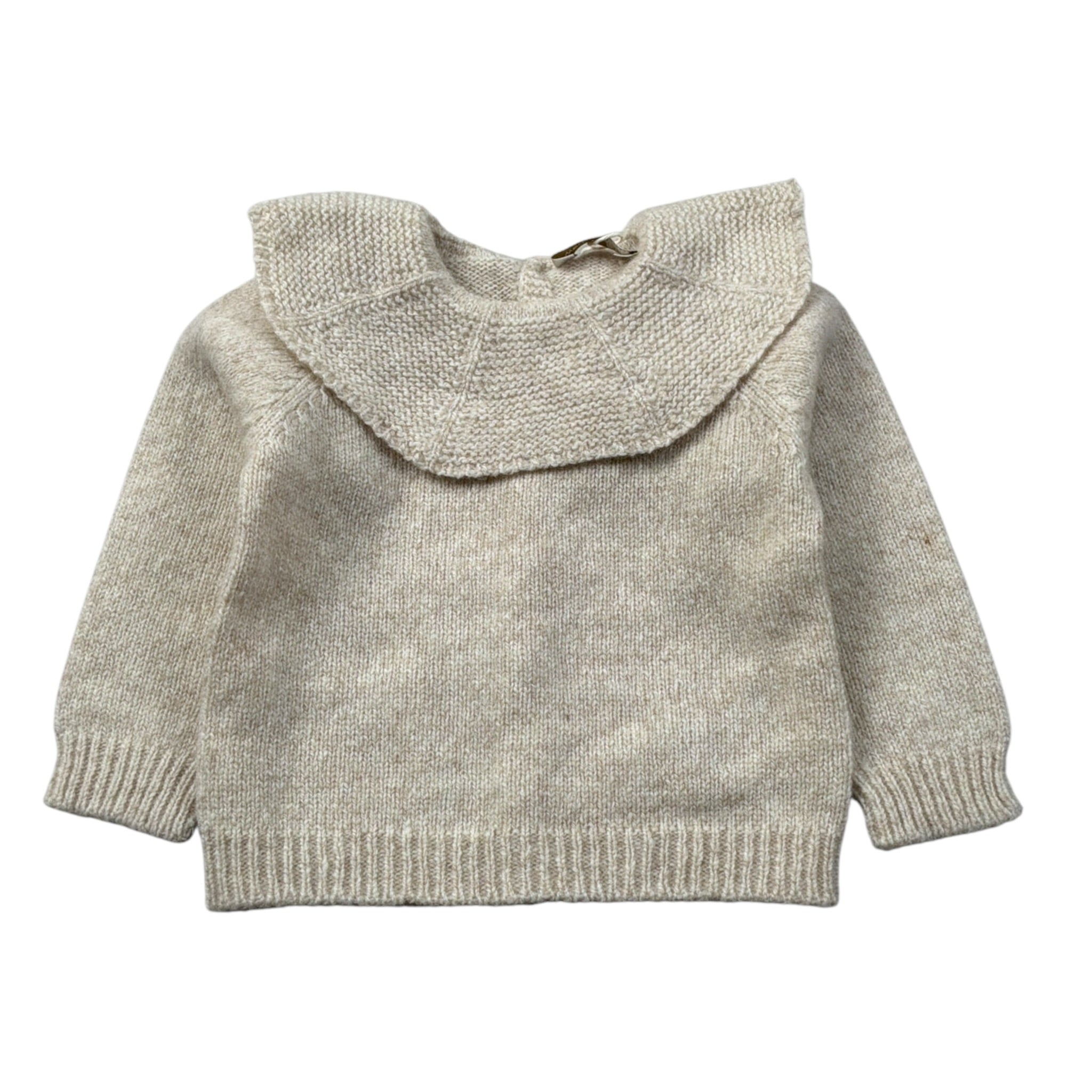 Wedoble Maglia tinta unita con Colletto Beige per Neonata I2509301C BEIGE WEDOBLE 