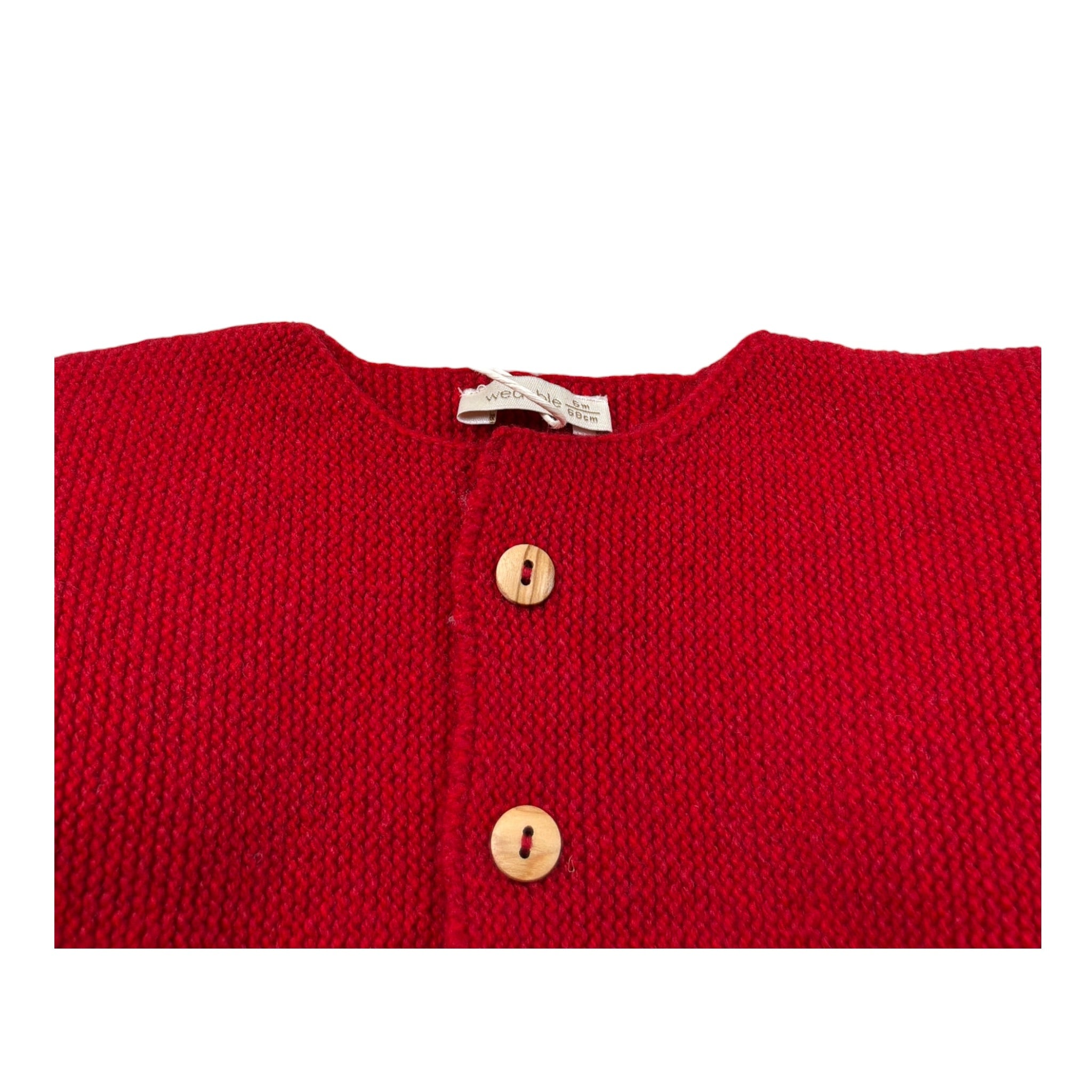 Wedoble Cardigan tinta unita Rosso per Neonato I2509308A ROSSO WEDOBLE 