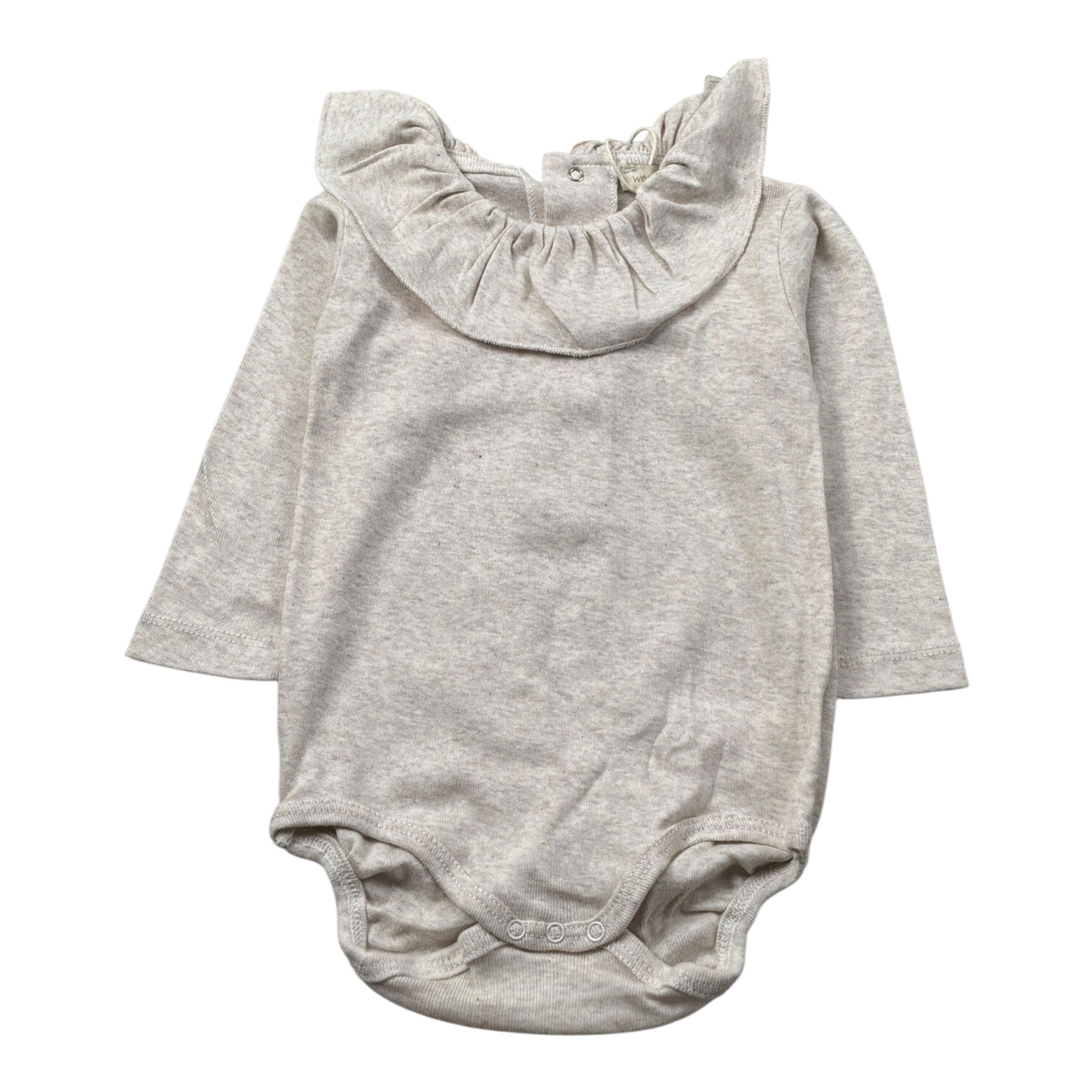 Wedoble Body Manica Lunga con Colletto Beige per Neonata I2515616D BEIGE WEDOBLE 