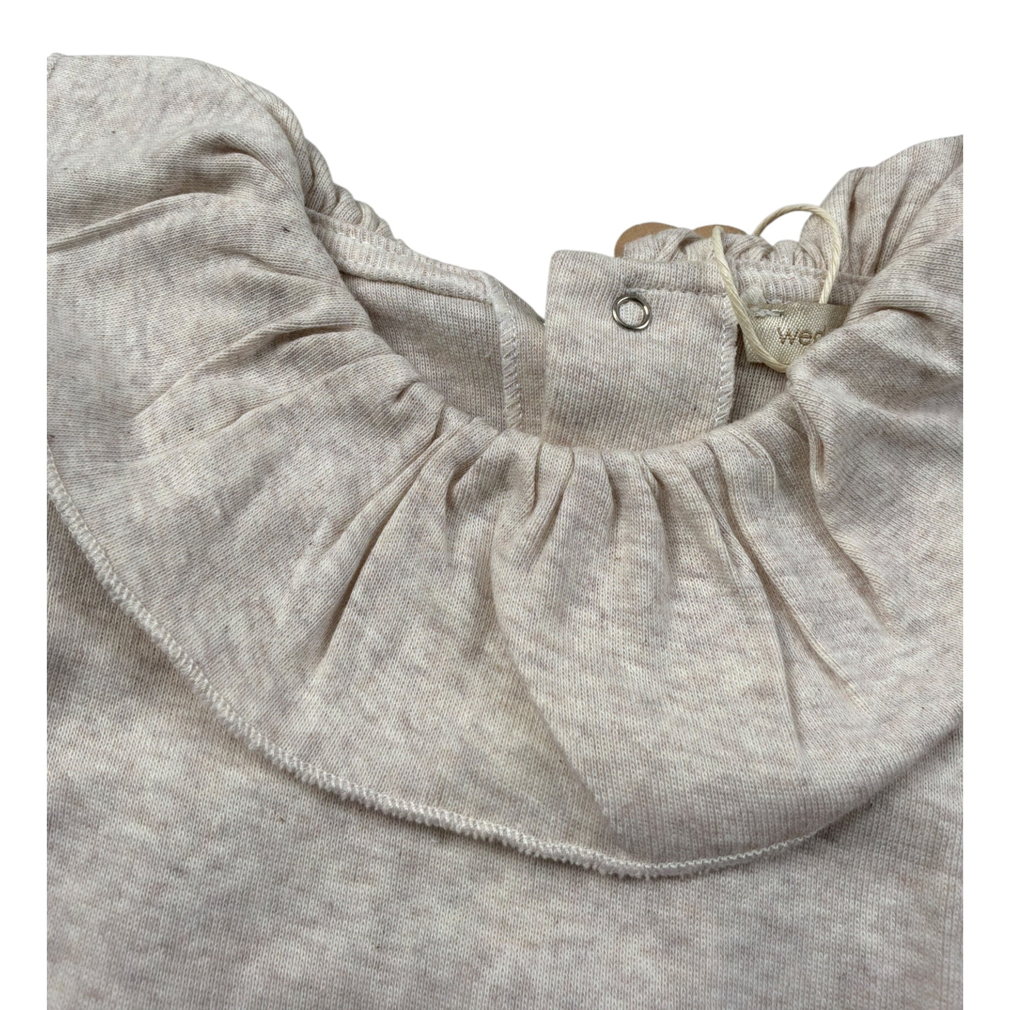 Wedoble Body Manica Lunga con Colletto Beige per Neonata I2515616D BEIGE WEDOBLE 