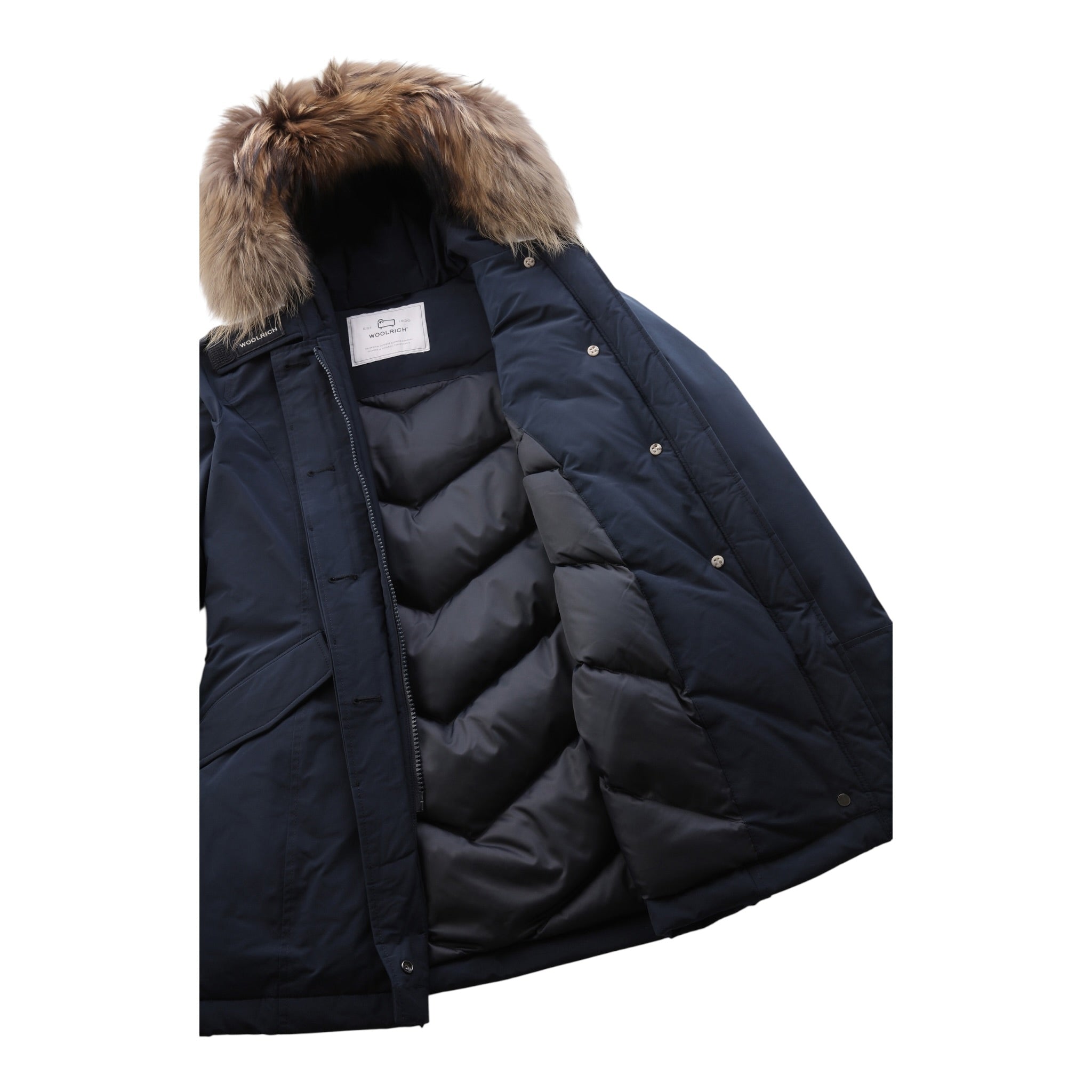 Woolrich Giubbino tinta unita con Bottoni Blu per Bambino KOU0479 BLU WOOLRICH 