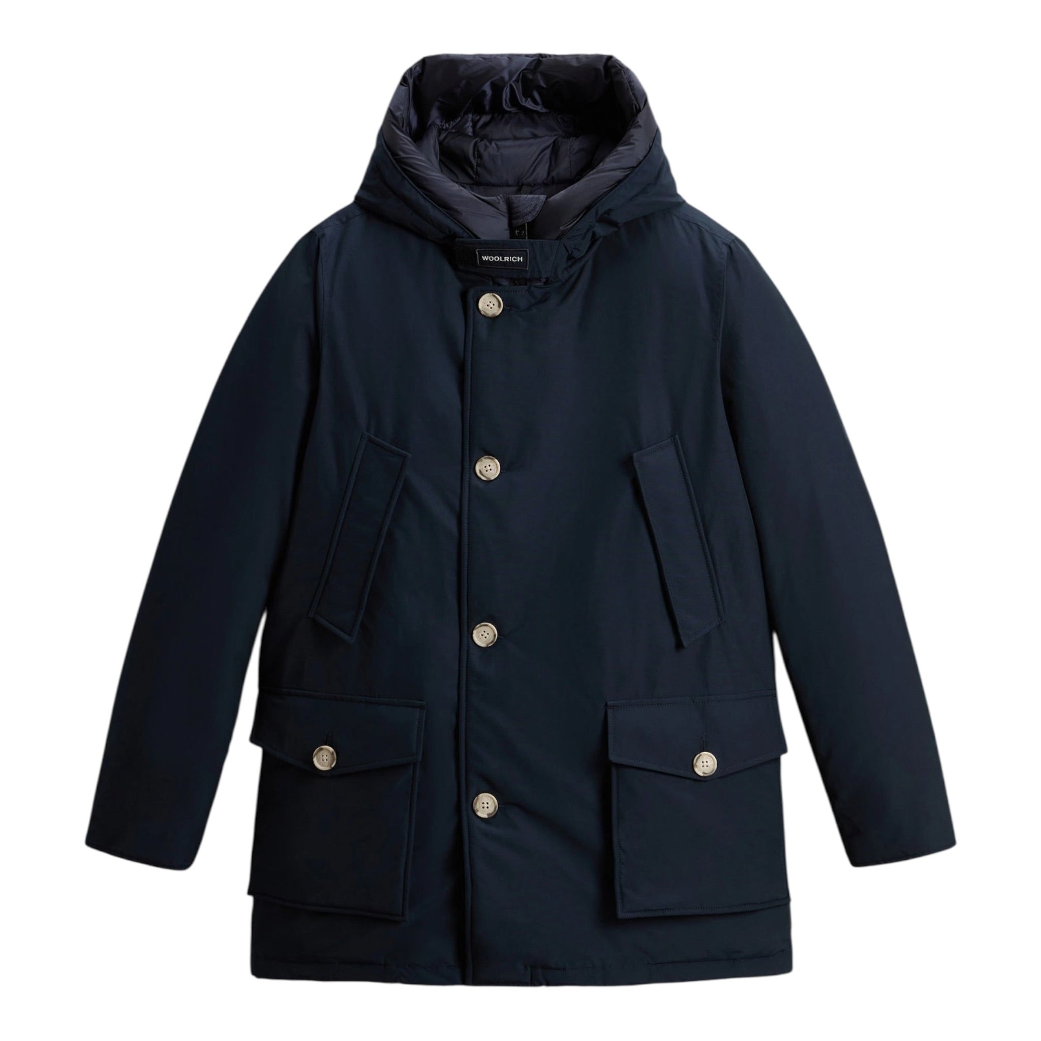 Woolrich Giubbino tinta unita con Bottoni Blu per Bambino WKOU0188 BLU WOOLRICH 