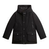 Woolrich Giubbino tinta unita con Bottoni Nero per Bambino WKOU464 NERO WOOLRICH 