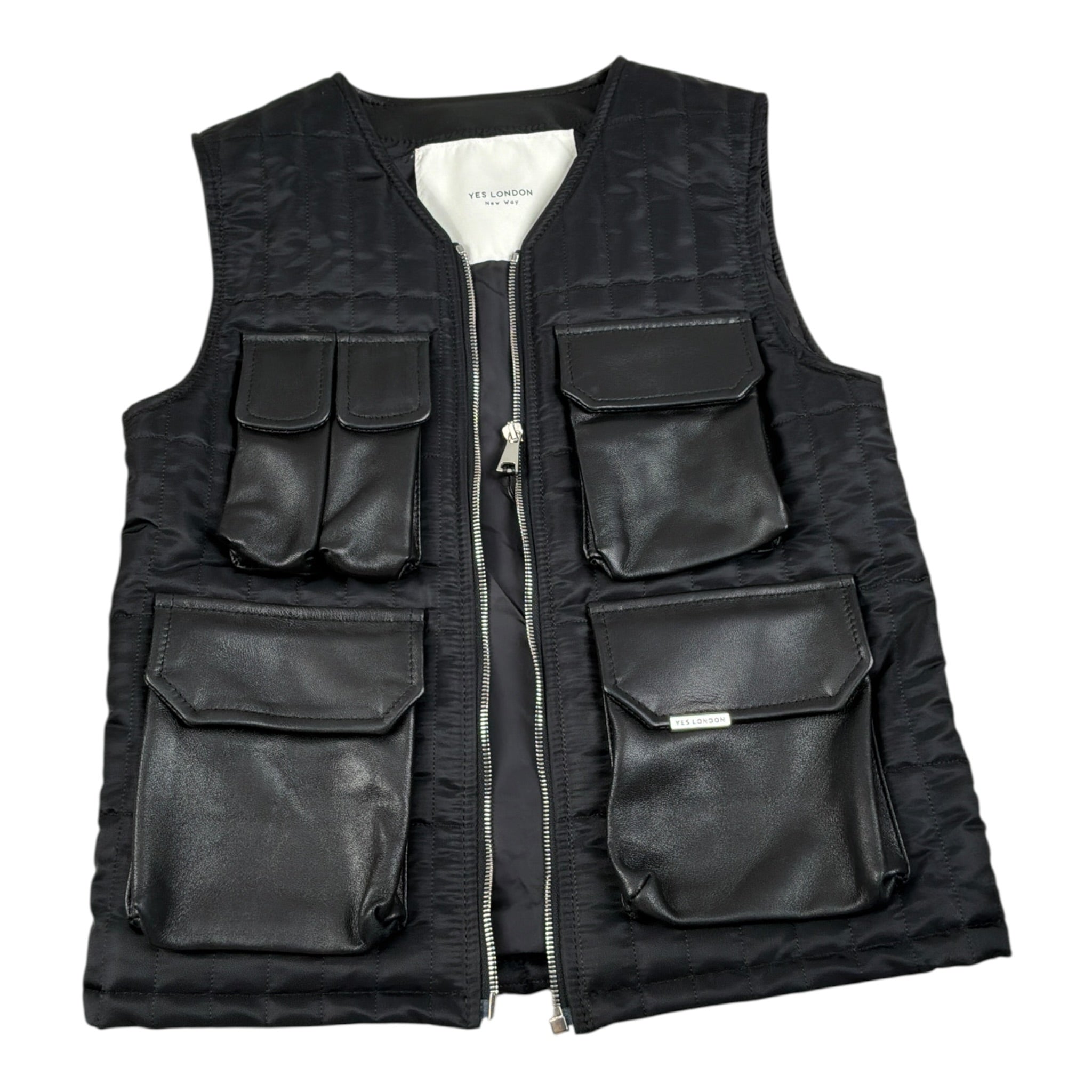 Yes London Giubbino Smanicato tinta unita con Zip Nero per Bambino JR0053 NERO YES LONDON 