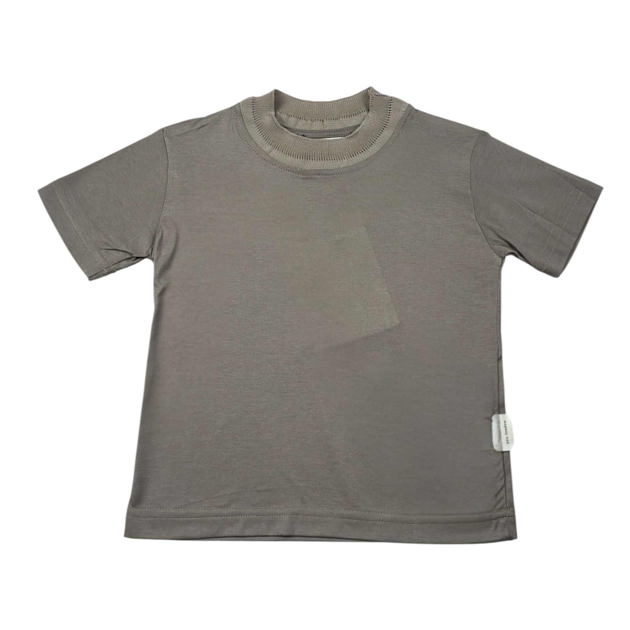 Yes London T-Shirt tinta unita Fango per Neonato JR2153 FANGO YES LONDON 