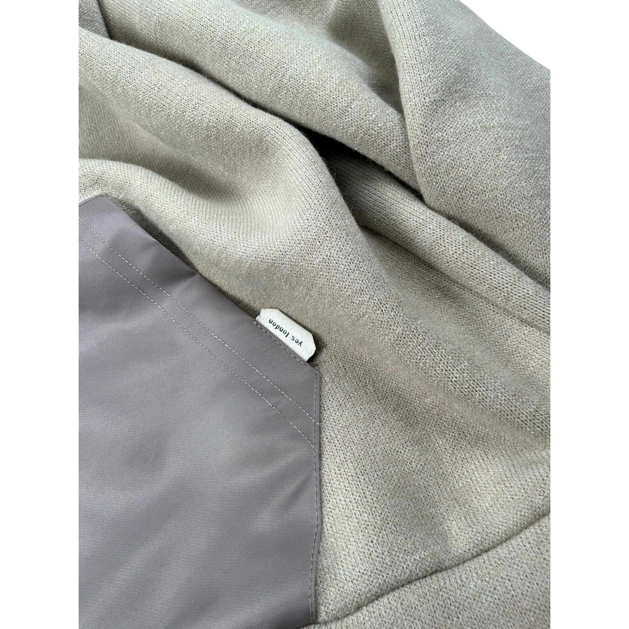 Yes London Felpa tinta unita con Zip Ecappuccio Beige per Bambino JR5096 BEIGE YES LONDON 