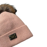 Yes London Cappello tinta unita con Pon Pon Rosa per Bambina WIWIIW ROSA YES LONDON 