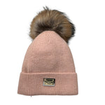 Yes London Cappello tinta unita con Pon Pon Rosa per Bambina WIWIIW ROSA YES LONDON 