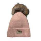 Yes London Cappello tinta unita con Pon Pon Rosa per Bambina WIWIIW ROSA YES LONDON 