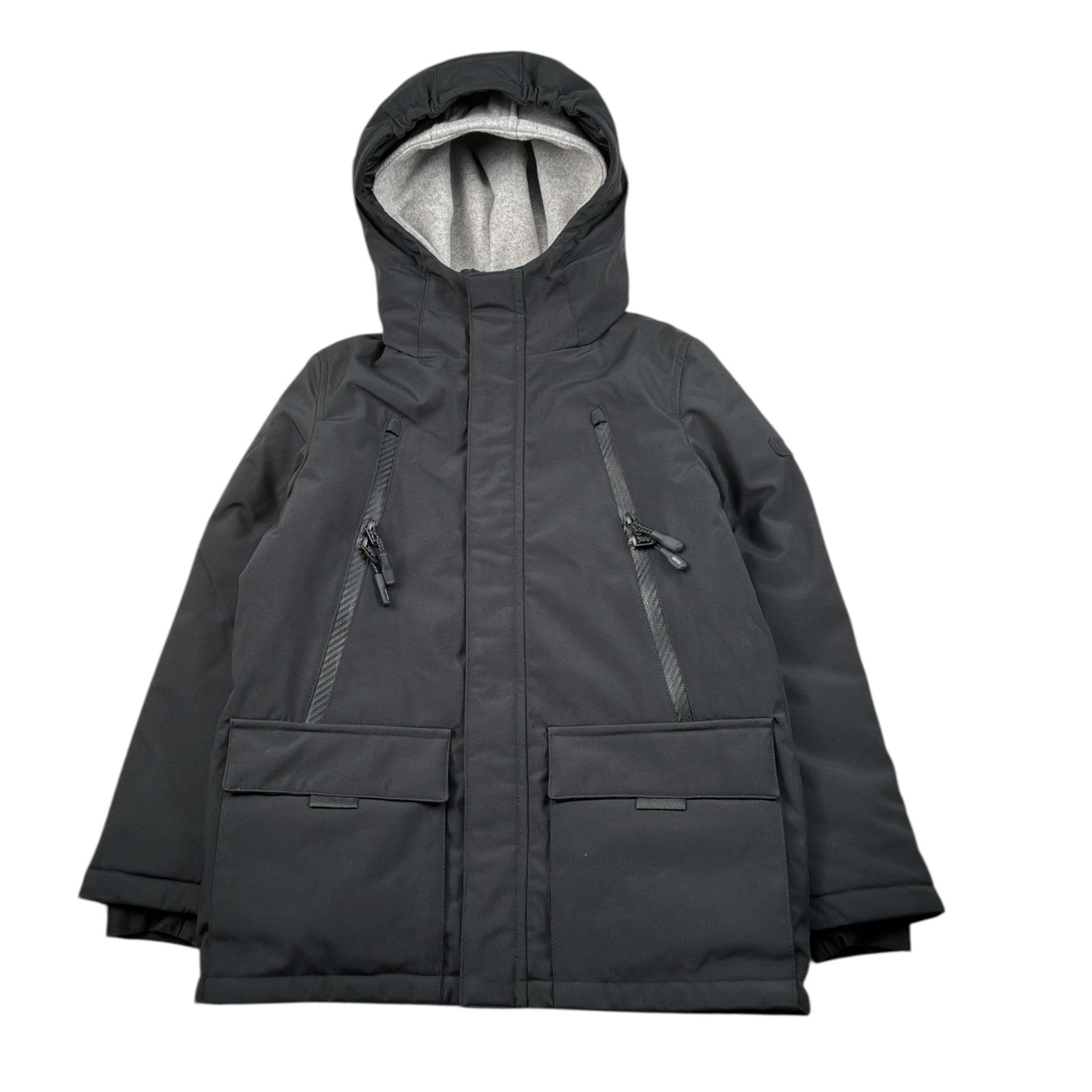 Yes Zee Giubbino Tinta Unit con Cappuccio Nero per Bambino 2355 NERO YES ZEE 